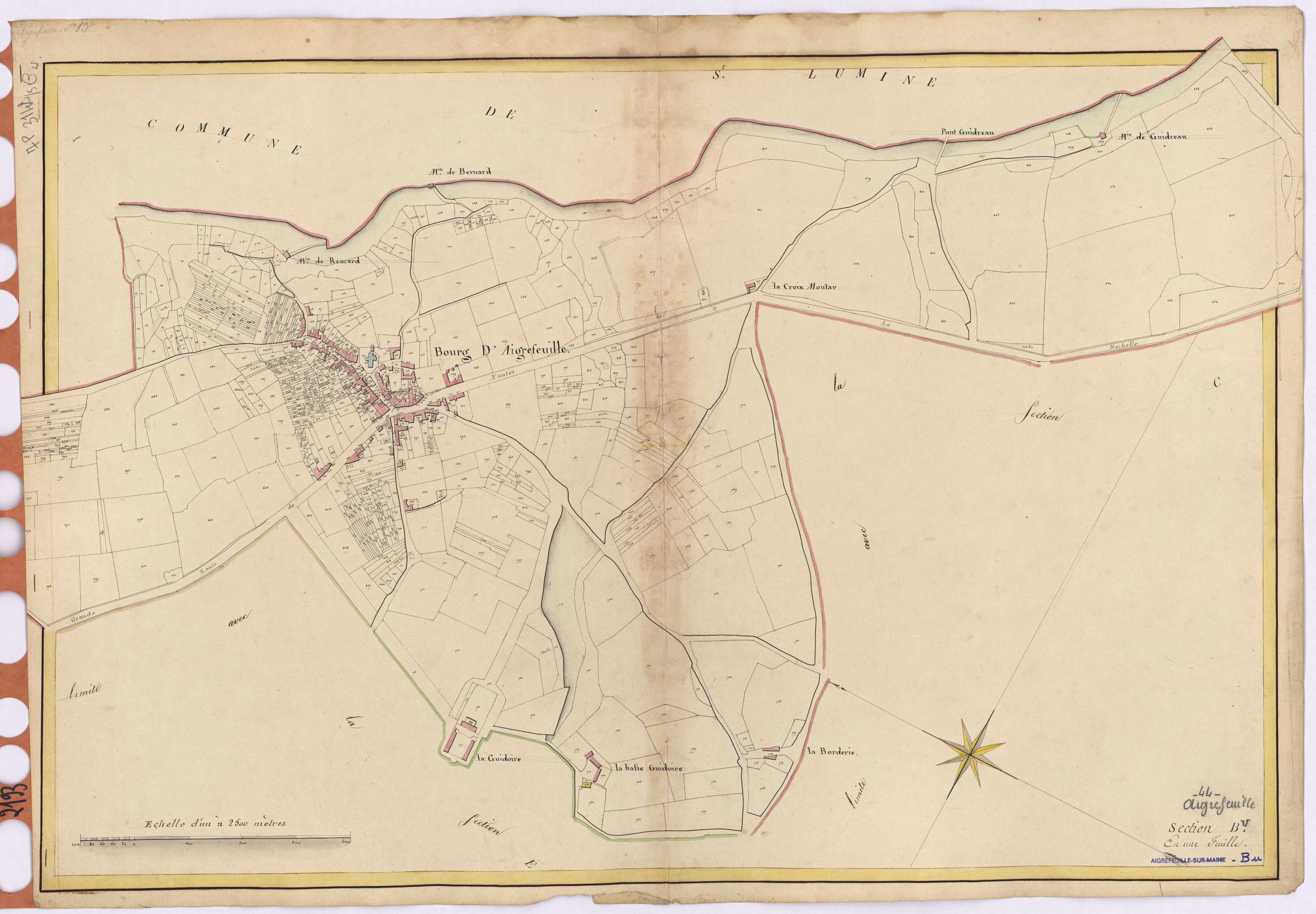 Aigrefeuille-sur-Maine - Section B Bourg (section du)