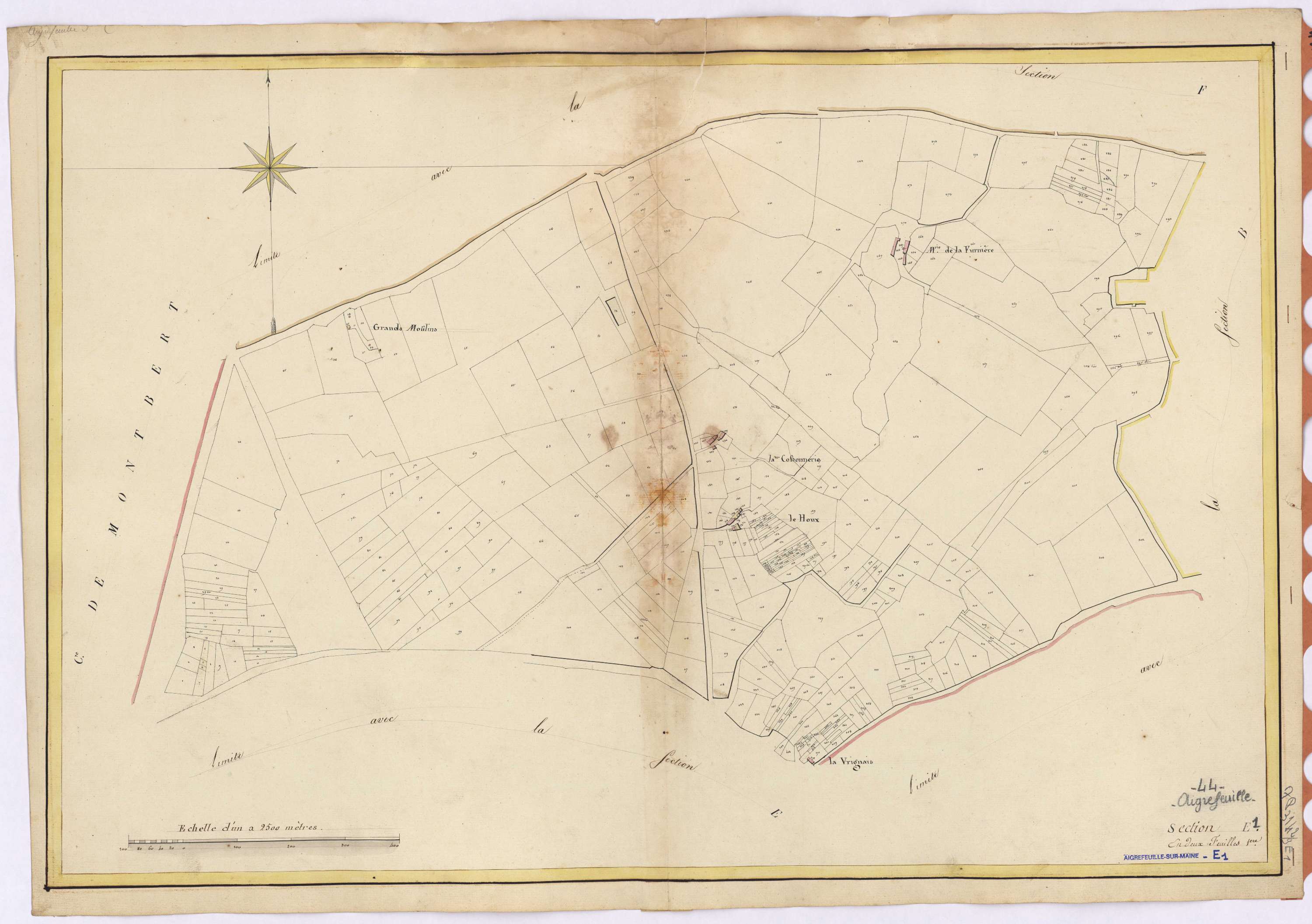 Aigrefeuille-sur-Maine - Section E1 Surgetterie (section de La)