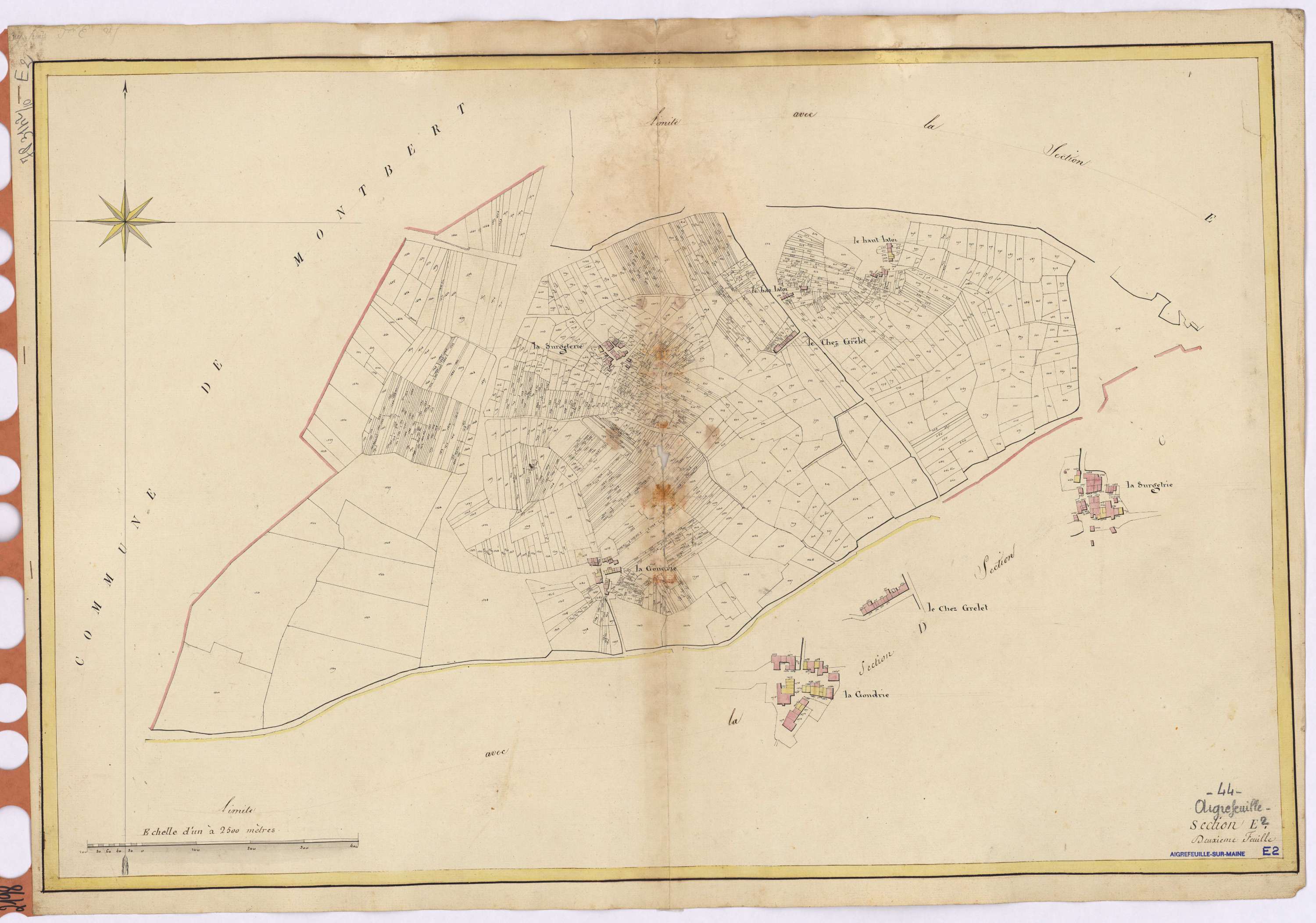 Aigrefeuille-sur-Maine - Section E2 Surgetterie (section de La)
