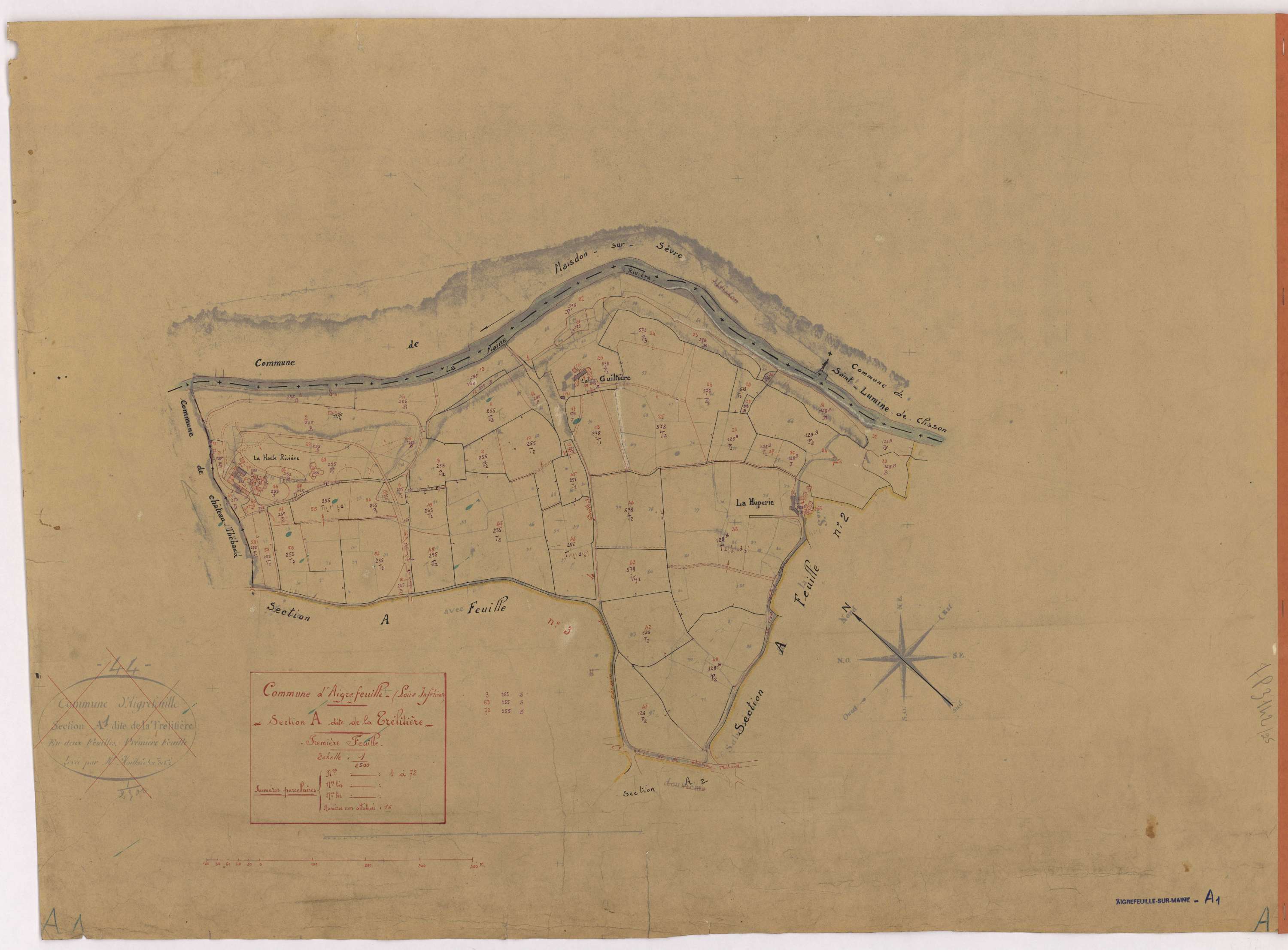 Aigrefeuille-sur-Maine - Section A1 Trélitière (section de La) ; 1-72