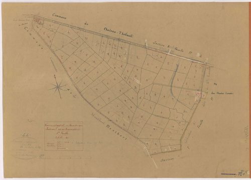 Aigrefeuille-sur-Maine - Section F1 Hautes-Landes (section des) ; 1-110