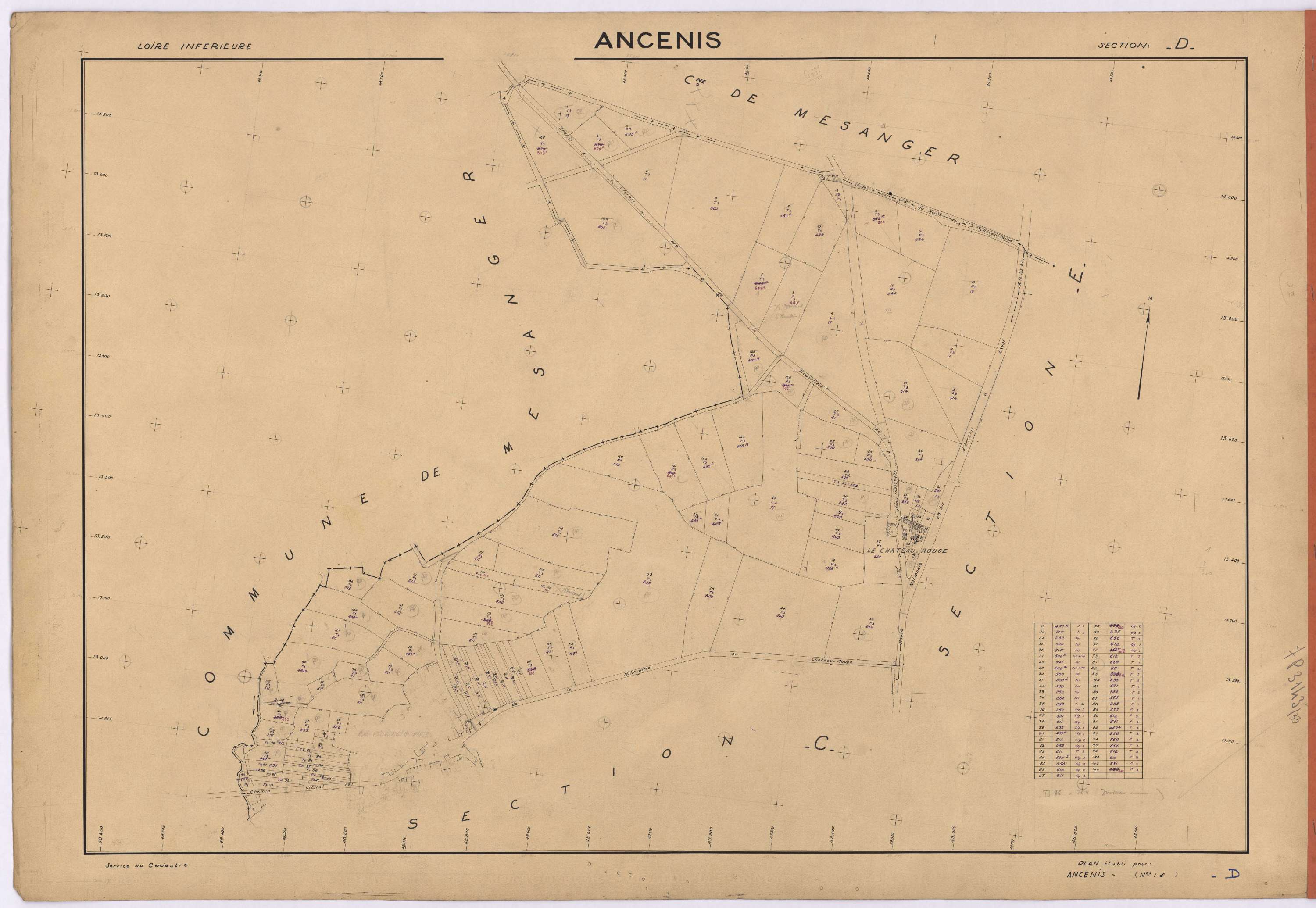 Ancenis - Section D 1-127
