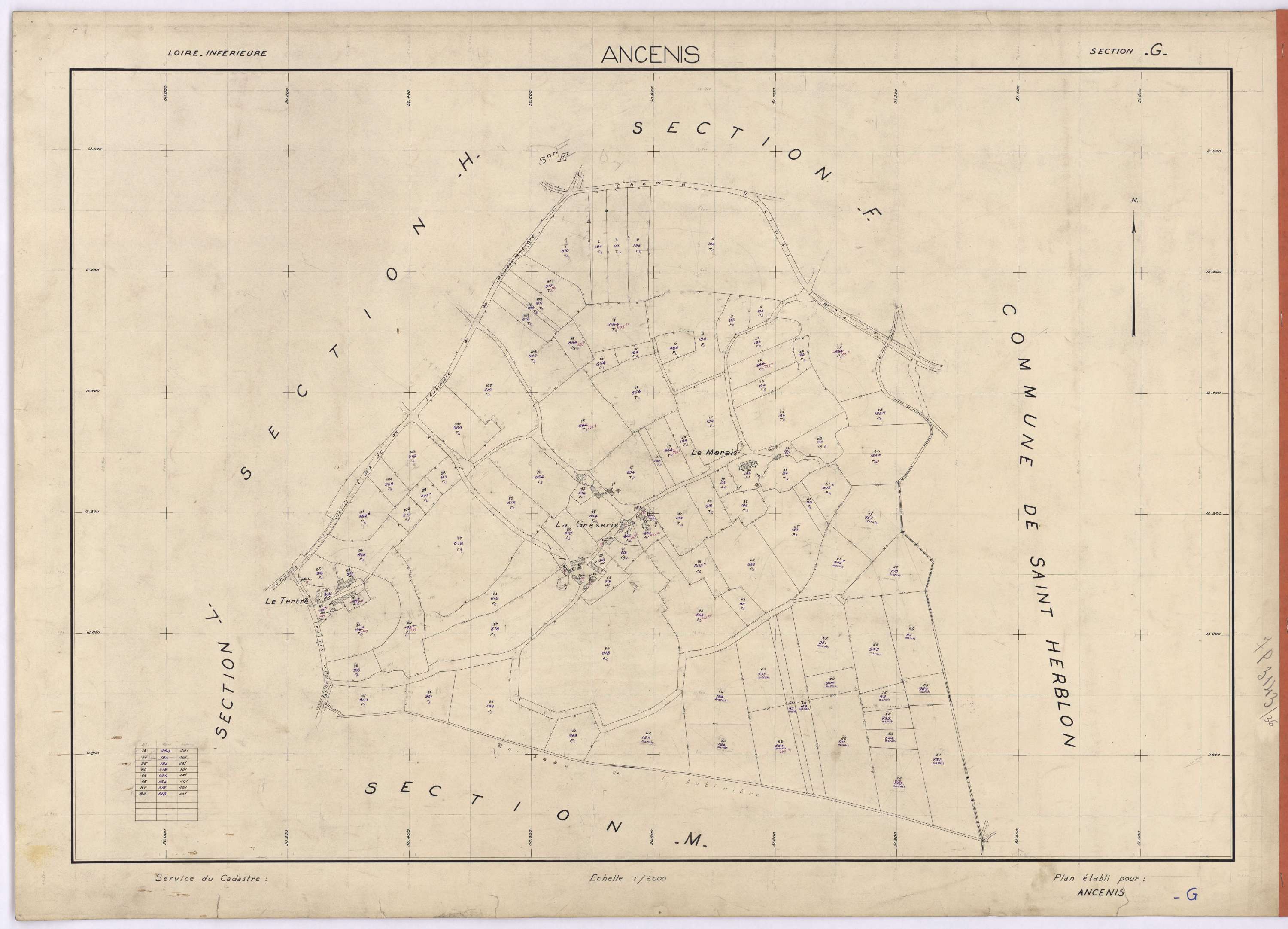 Ancenis - Section G 1-110