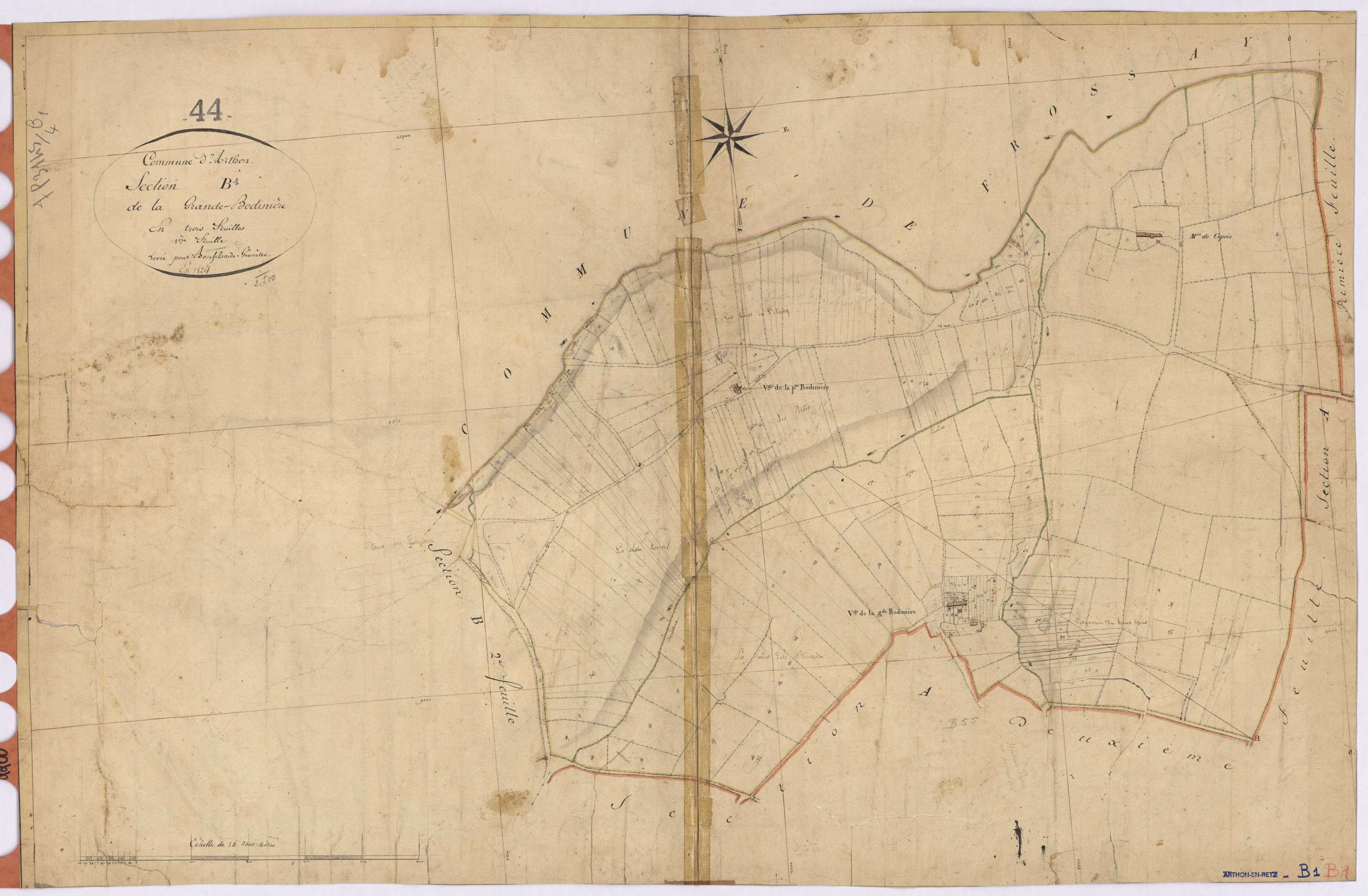 Arthon-en-Retz - Section B1 Grande-Bodinière (section de La)