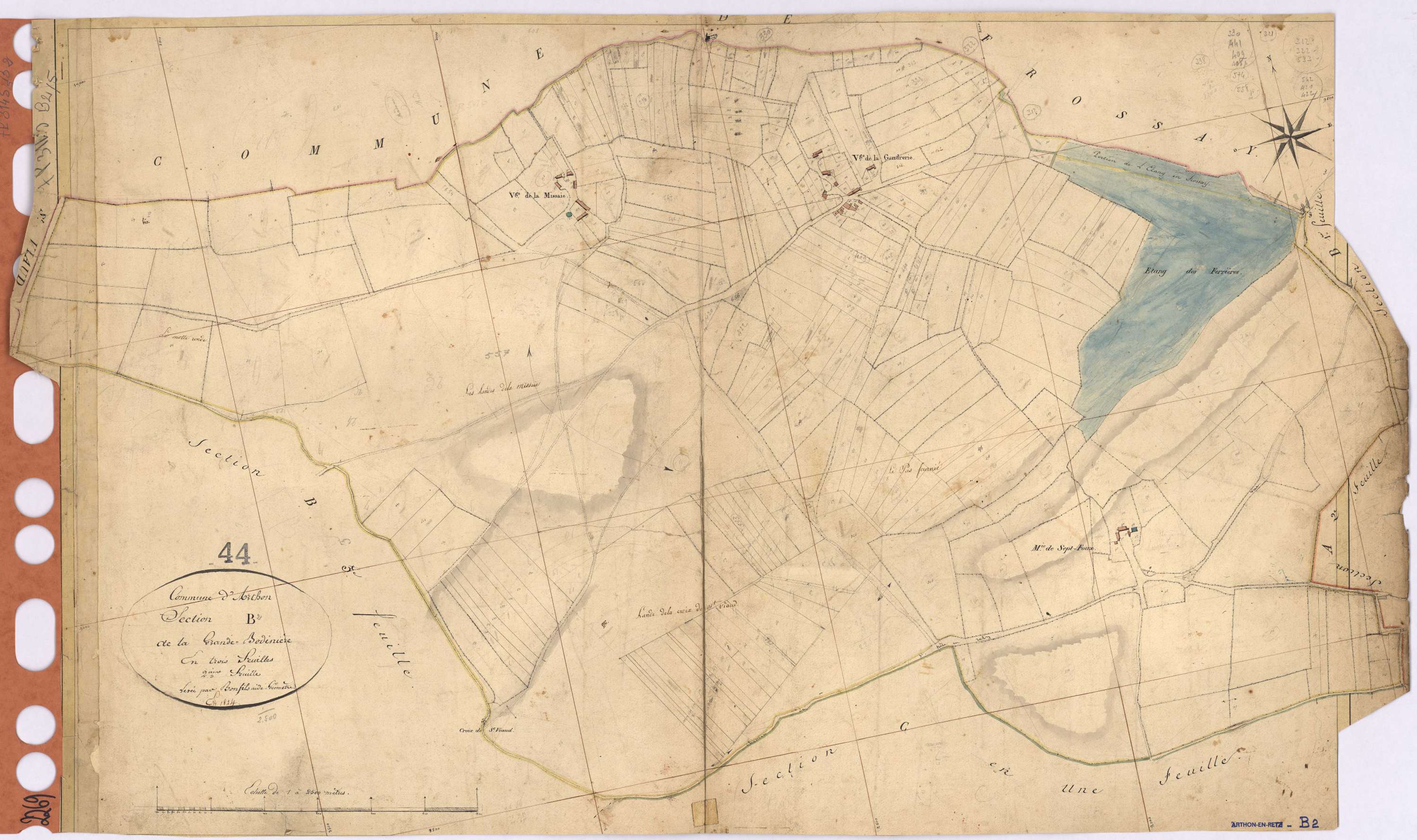 Arthon-en-Retz - Section B2 Grande-Bodinière (section de La)