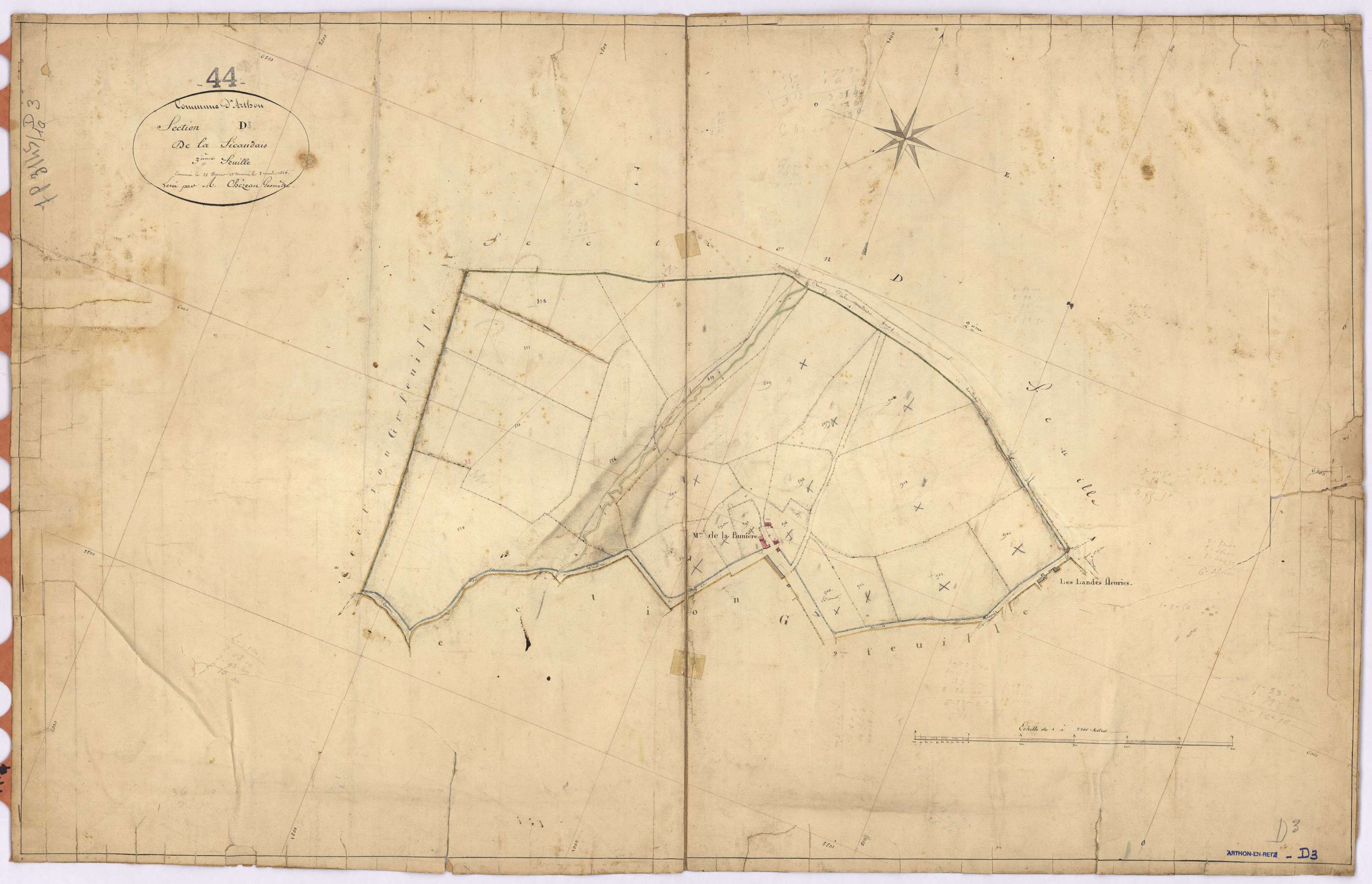 Arthon-en-Retz - Section D3 Sicaudais (section de La)