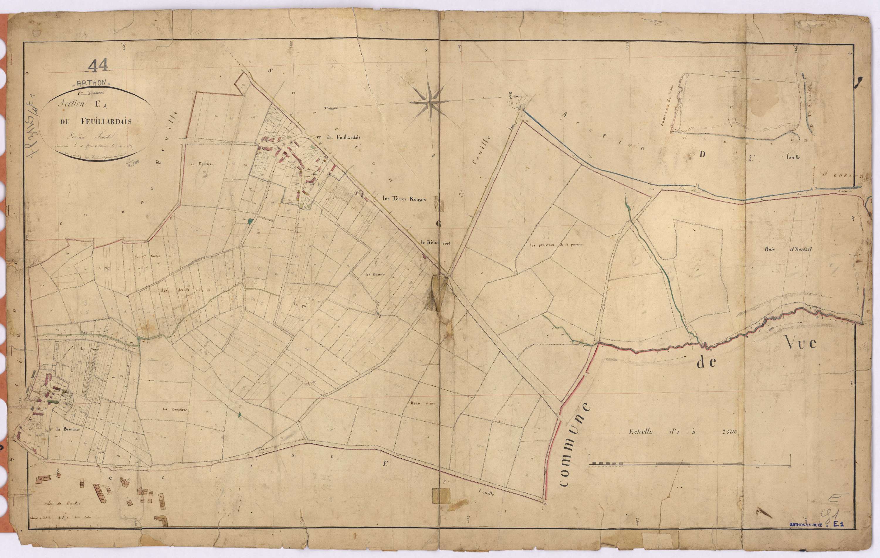 Arthon-en-Retz - Section E1 Feuillardais (section du)
