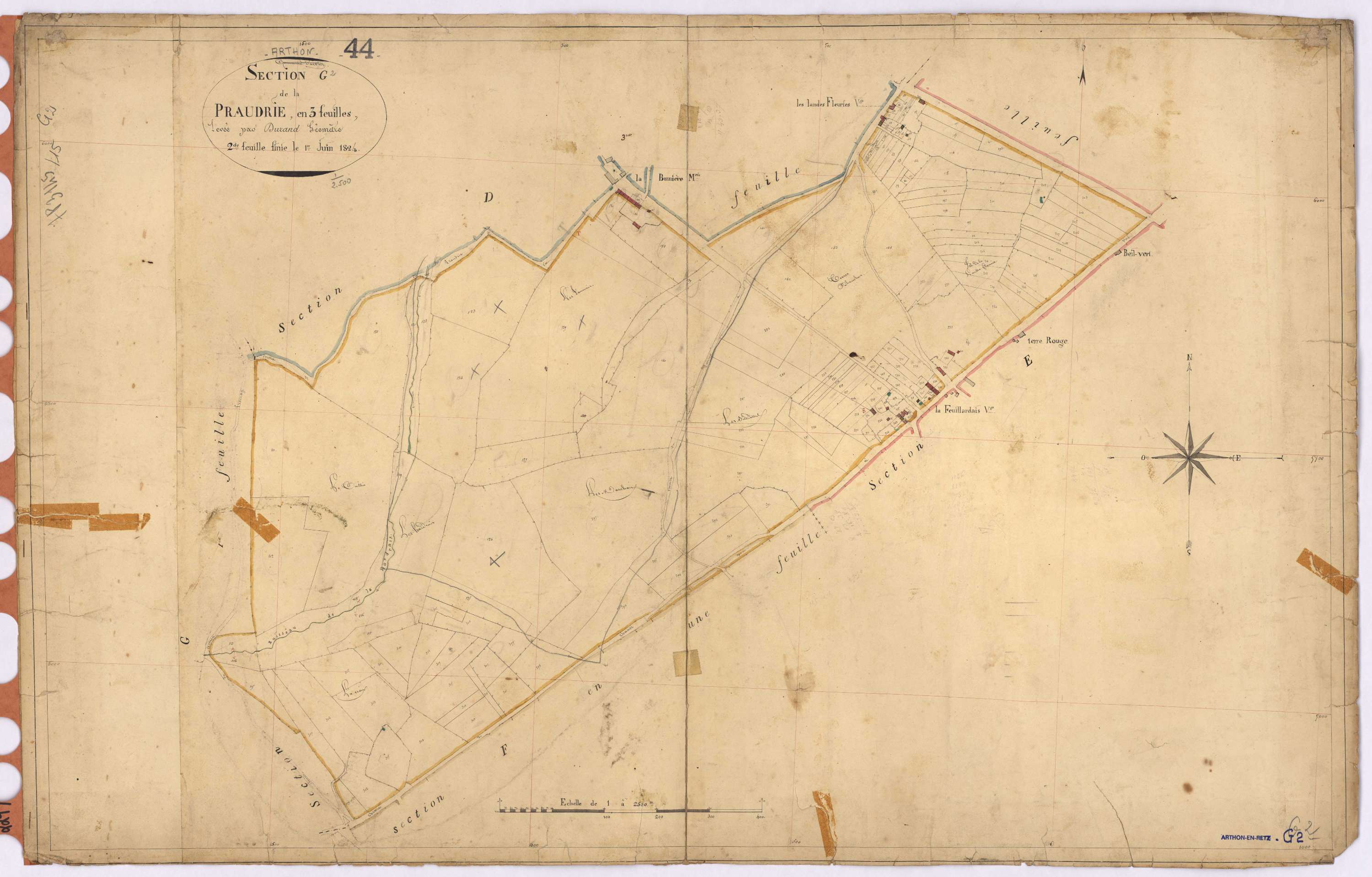 Arthon-en-Retz - Section G2 Praudrie (section de La)