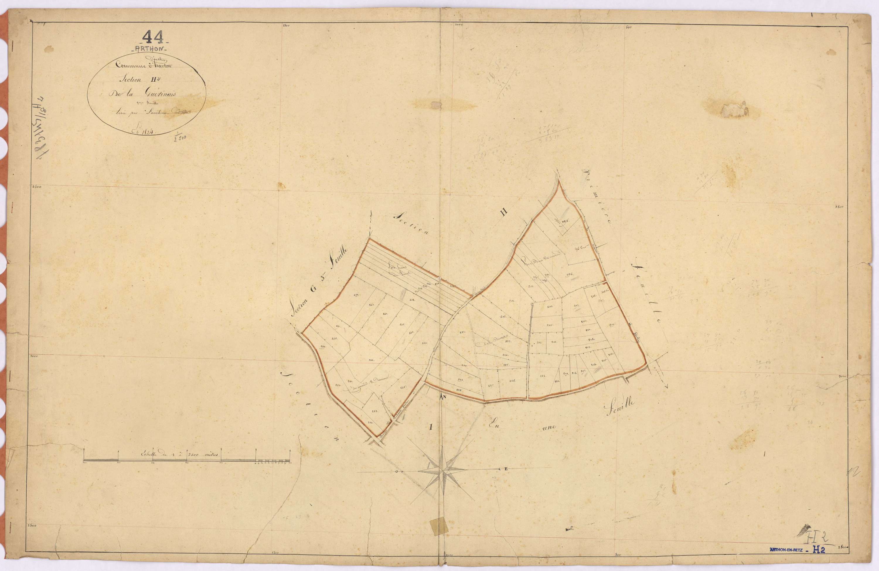 Arthon-en-Retz - Section H2 Guérinais (section de La)
