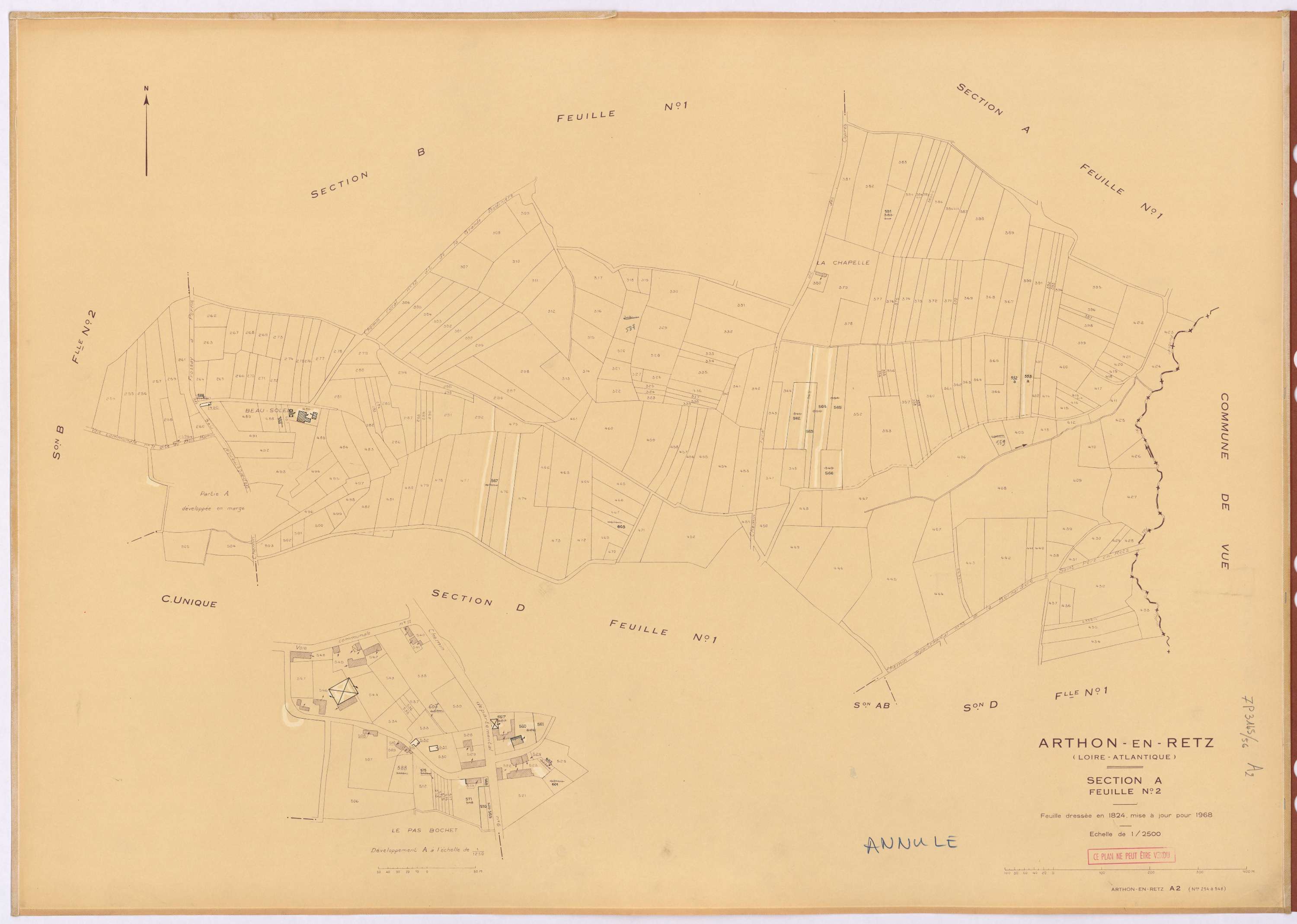 Arthon-en-Retz - Section A2 254-548