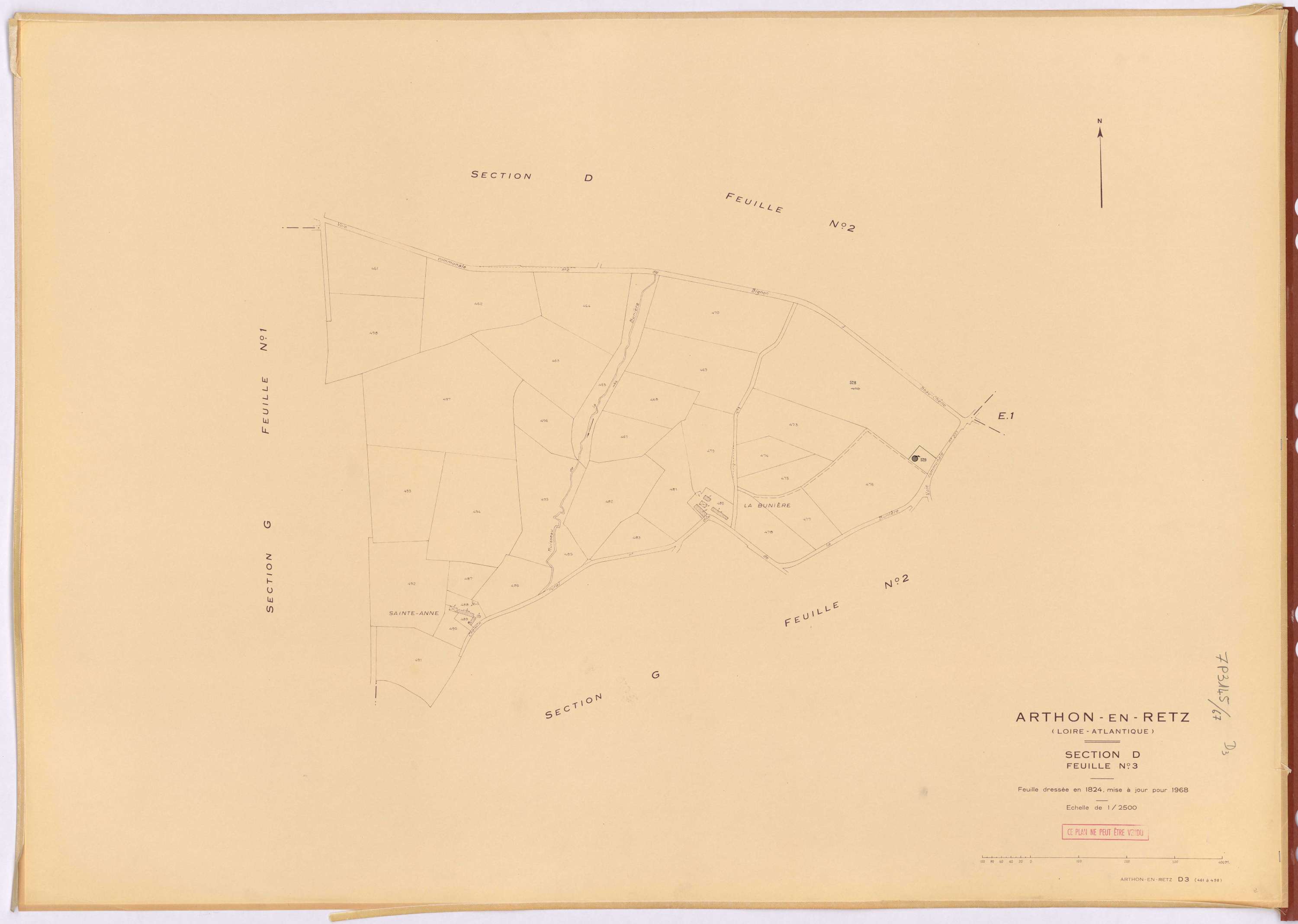 Arthon-en-Retz - Section D3 461-498