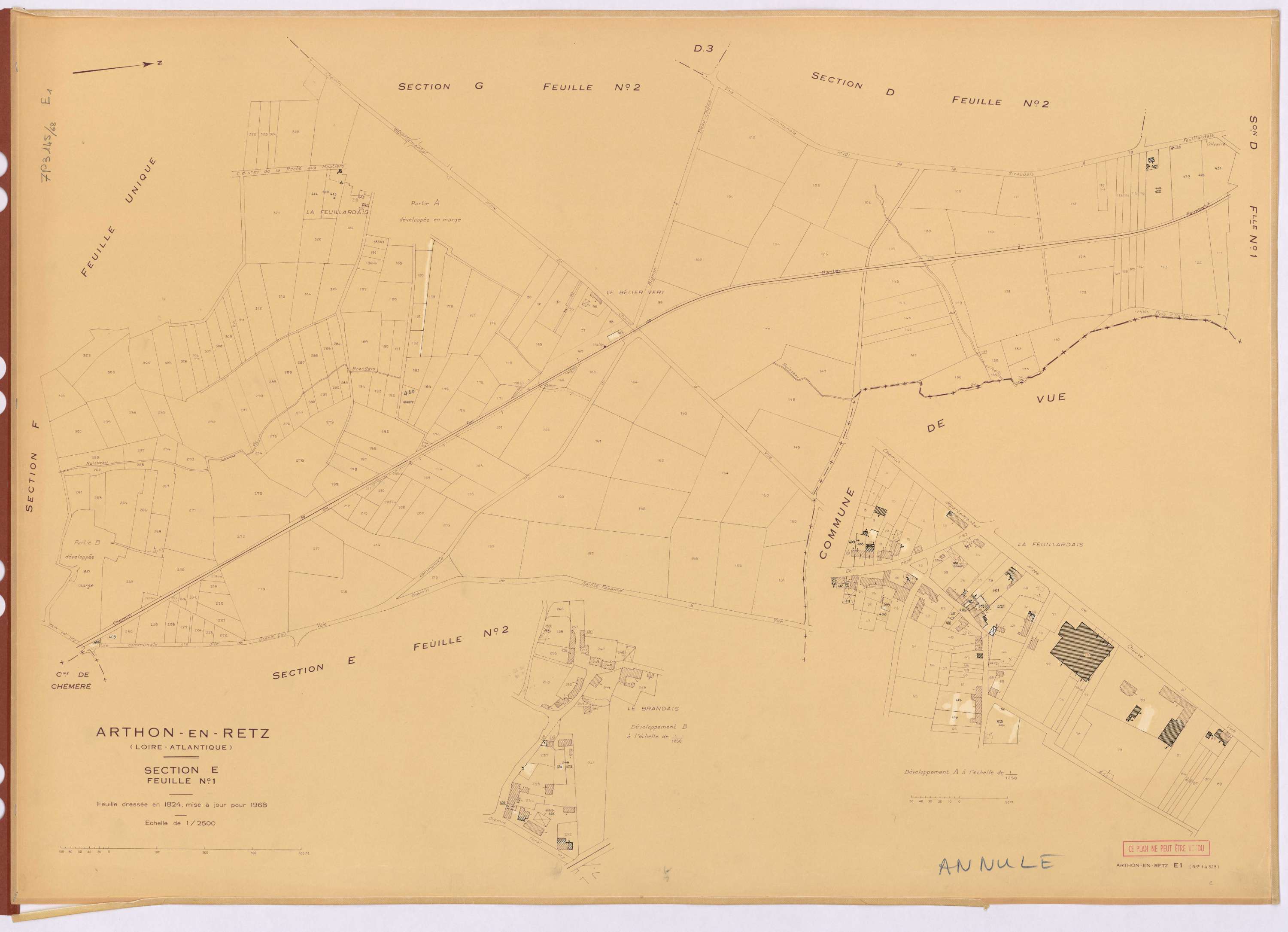 Arthon-en-Retz - Section E1 1-325