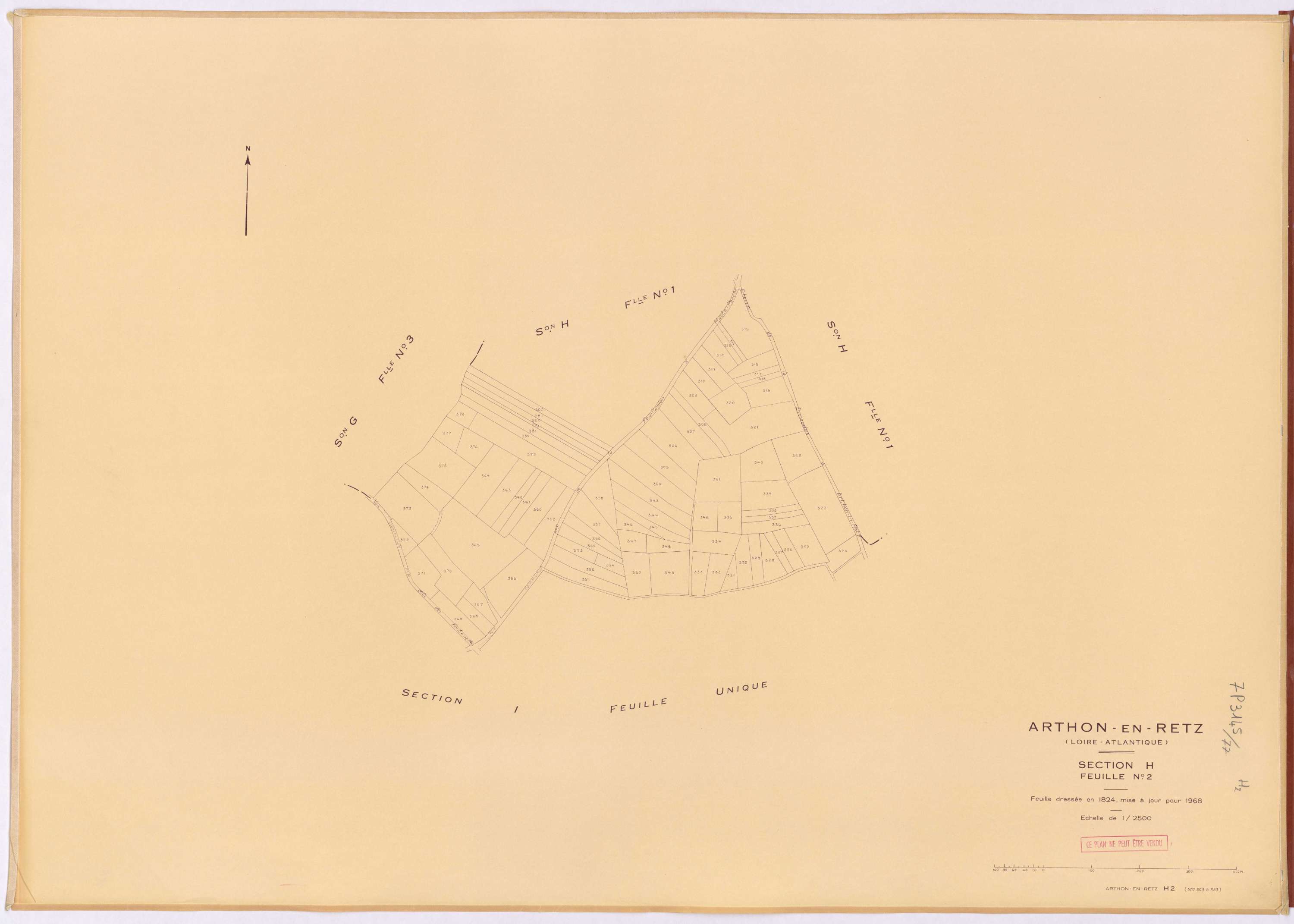 Arthon-en-Retz - Section H2 303-383