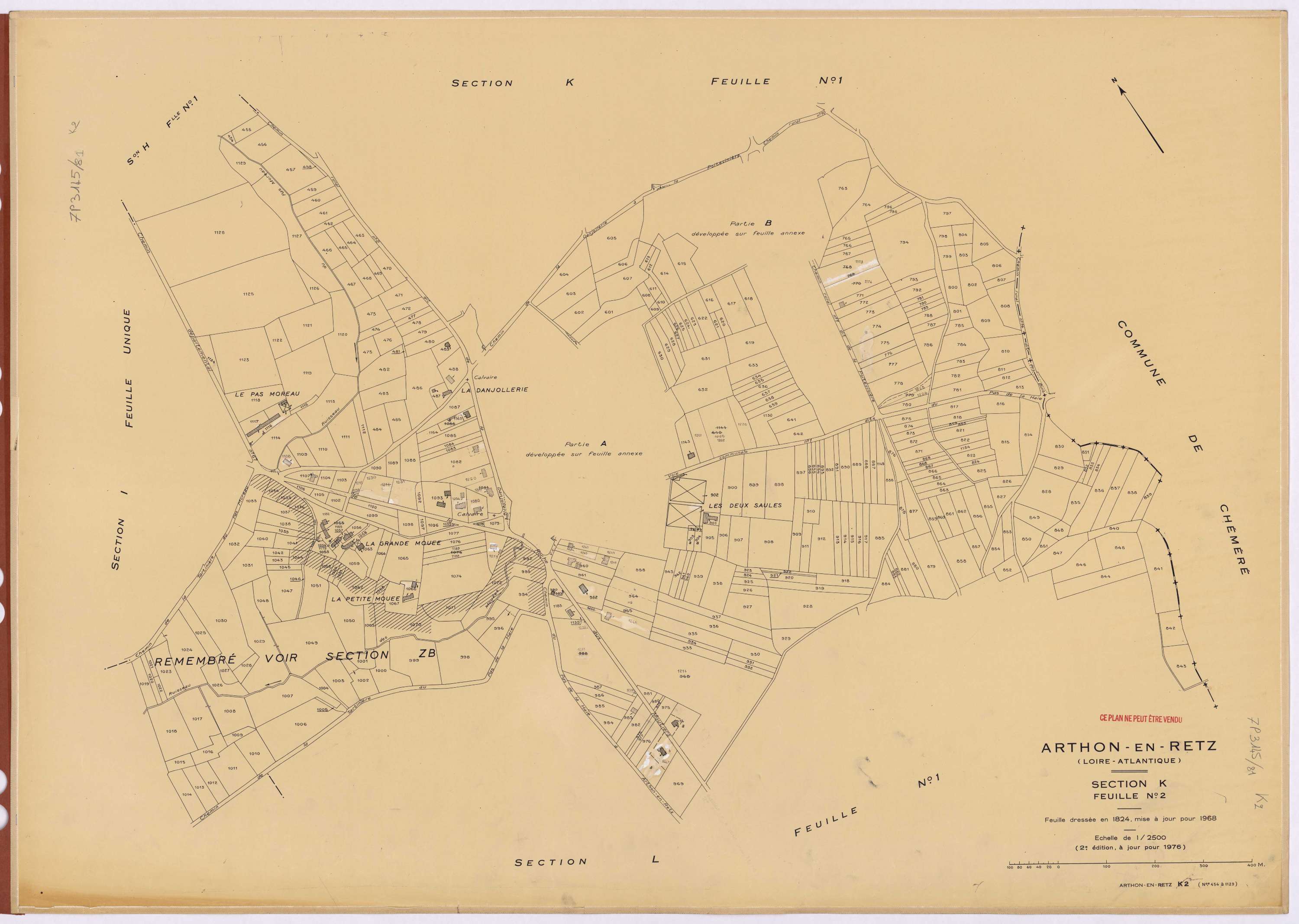 Arthon-en-Retz - Section K2 454-1129