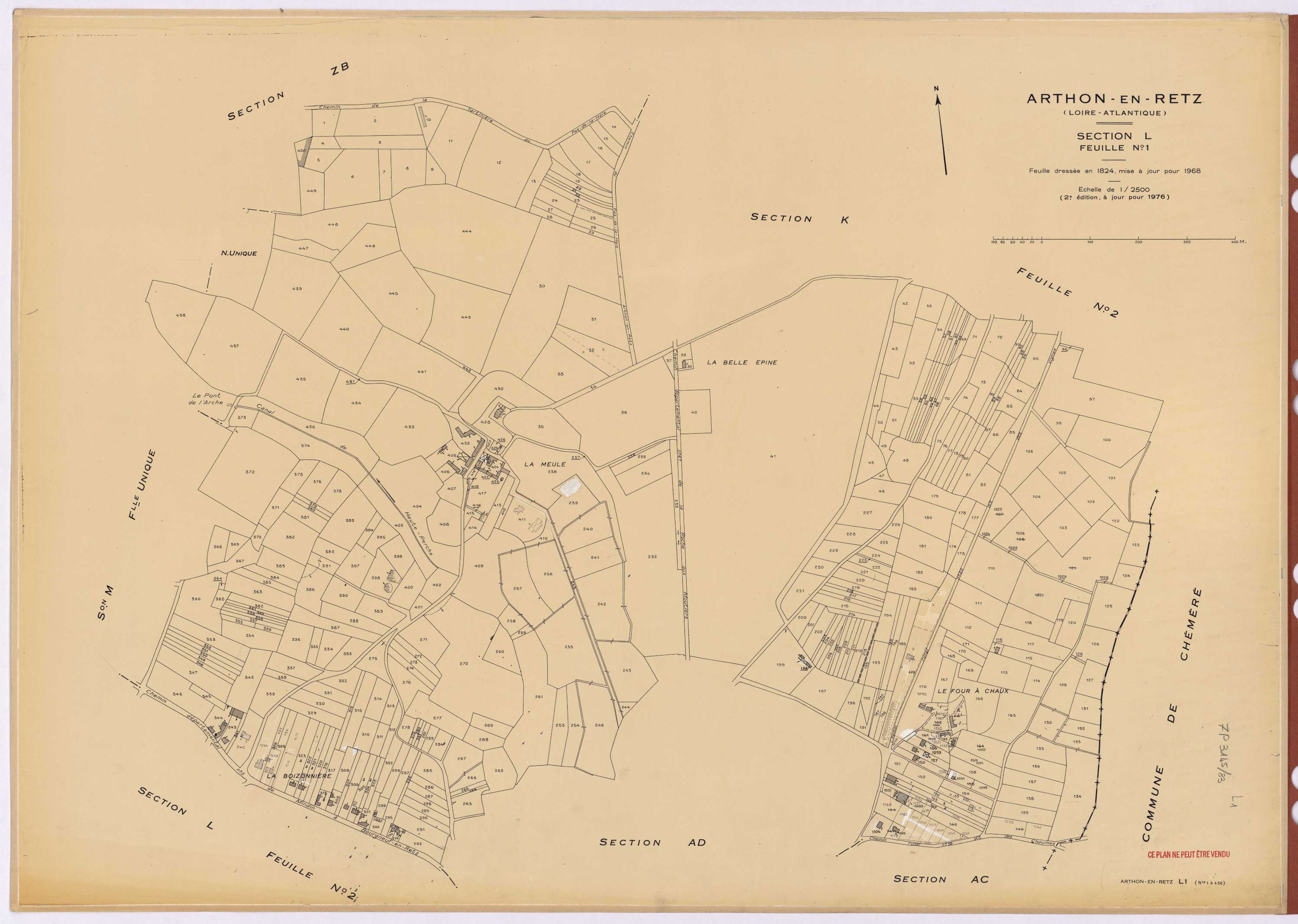 Arthon-en-Retz - Section L1 1-450