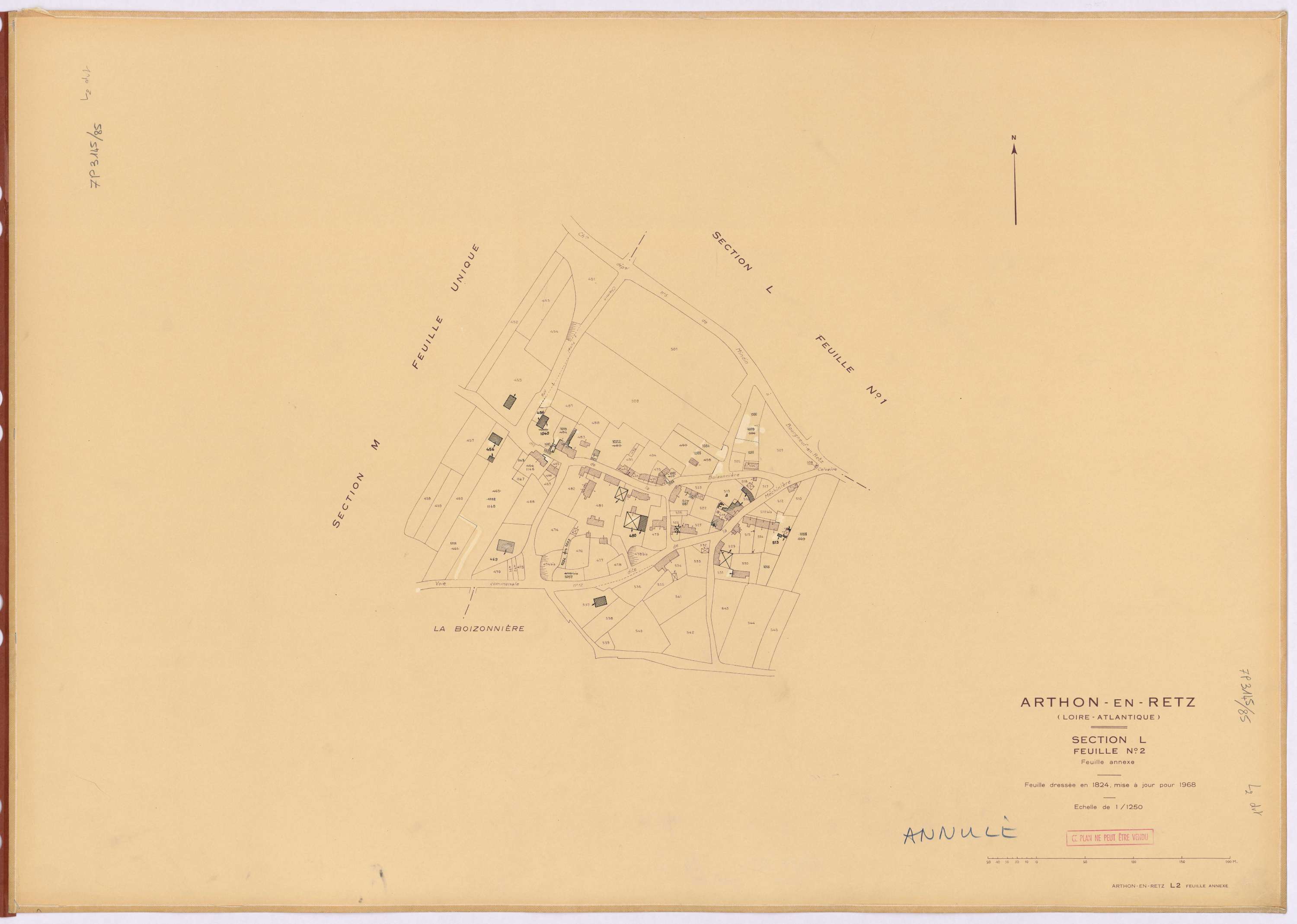 Arthon-en-Retz - Section L2 (développement) Développement du village de La Boizonnière