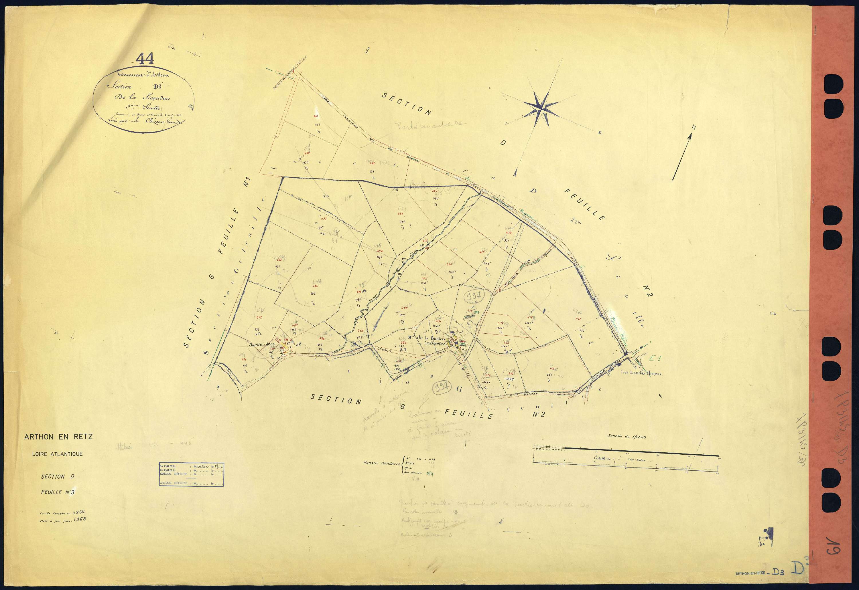 Arthon-en-Retz - Section D3 461-498