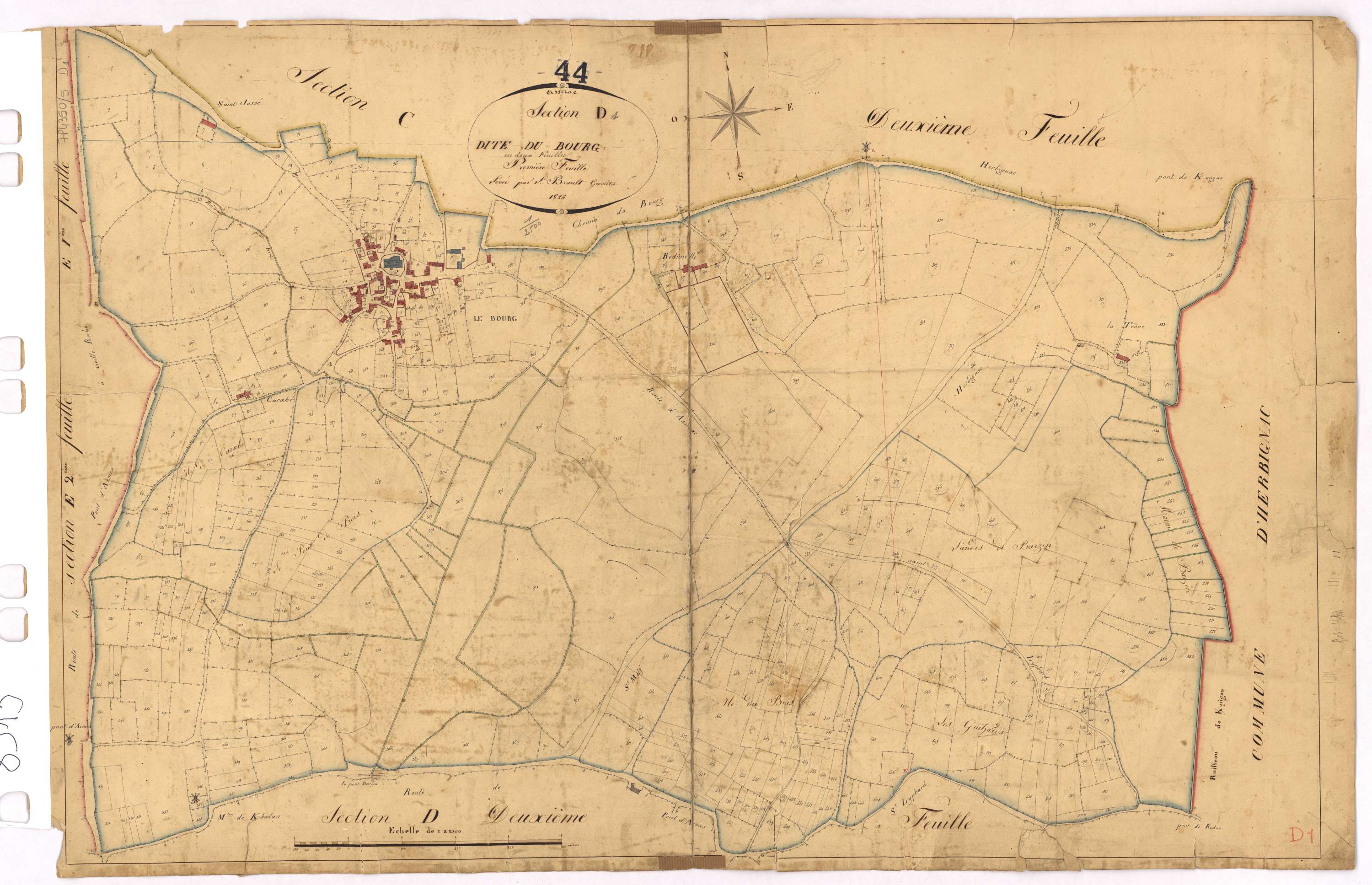 Assérac - Section D1 Bourg (section du)