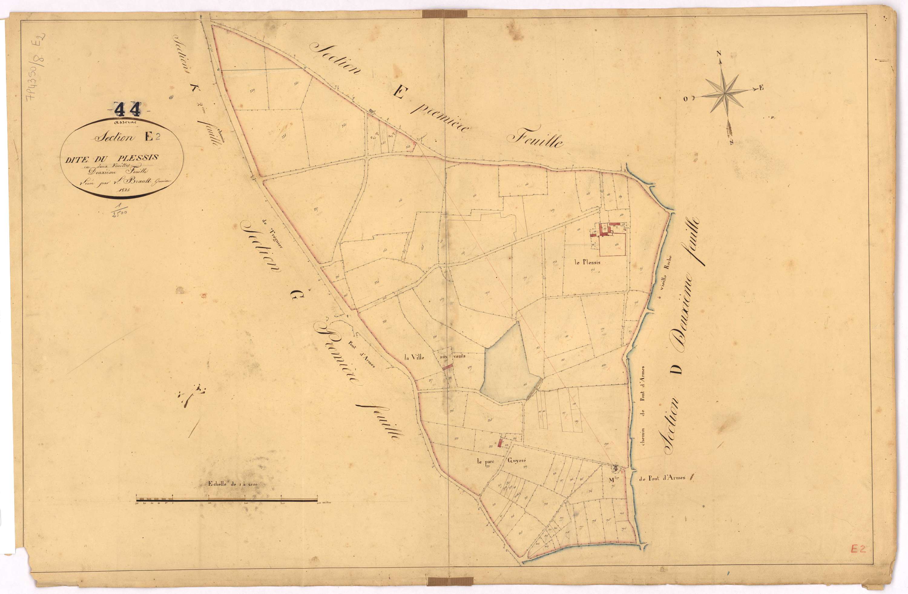 Assérac - Section E2 Plessis (section du)