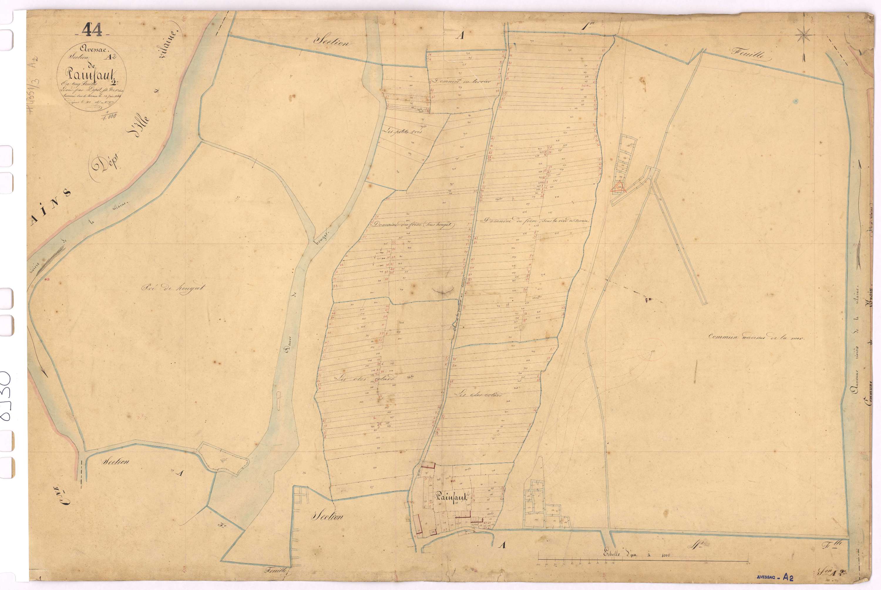 Avessac - Section A2 Painfaut (section de) ; 147-357