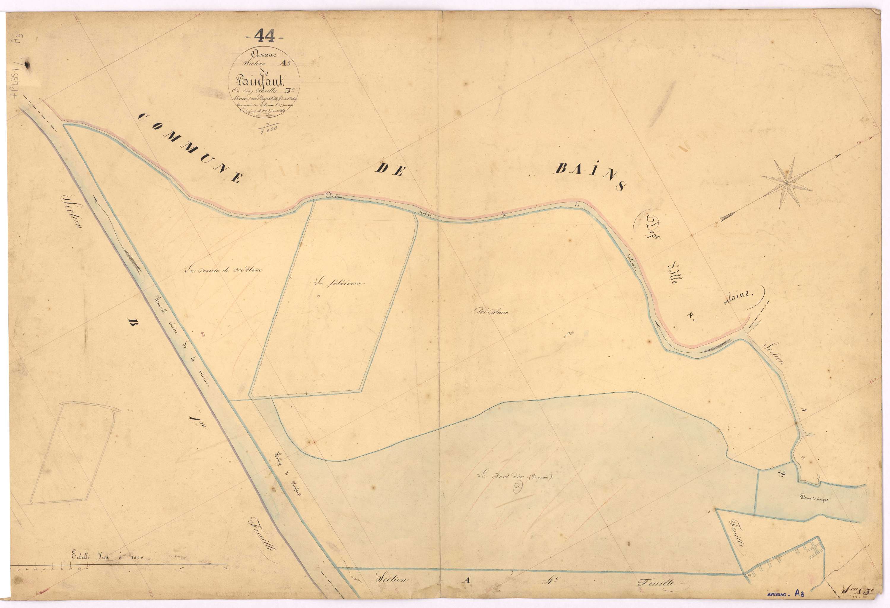 Avessac - Section A3 Painfaut (section de) ; 357-361
