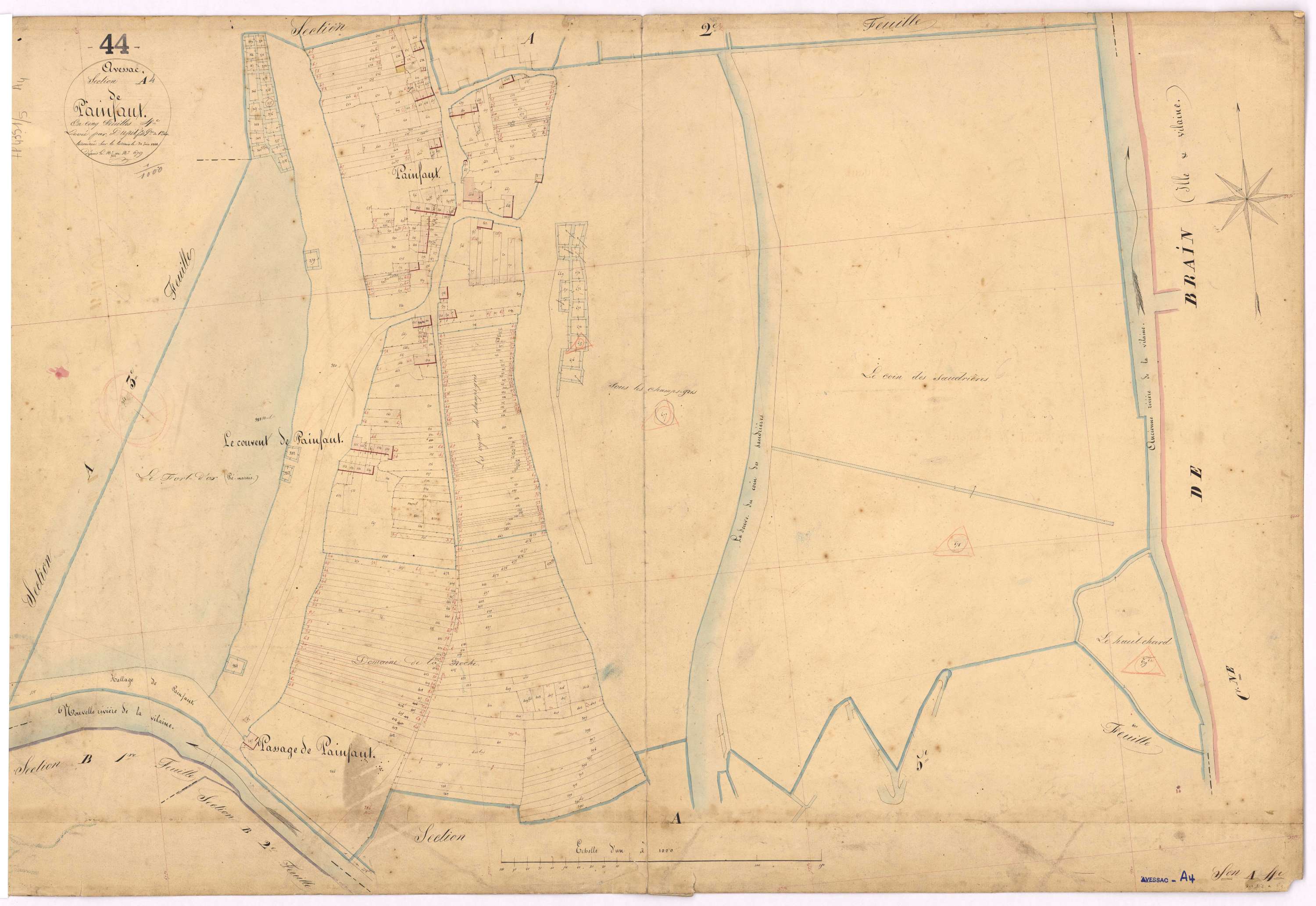 Avessac - Section A4 Painfaut (section de) ; 362-679