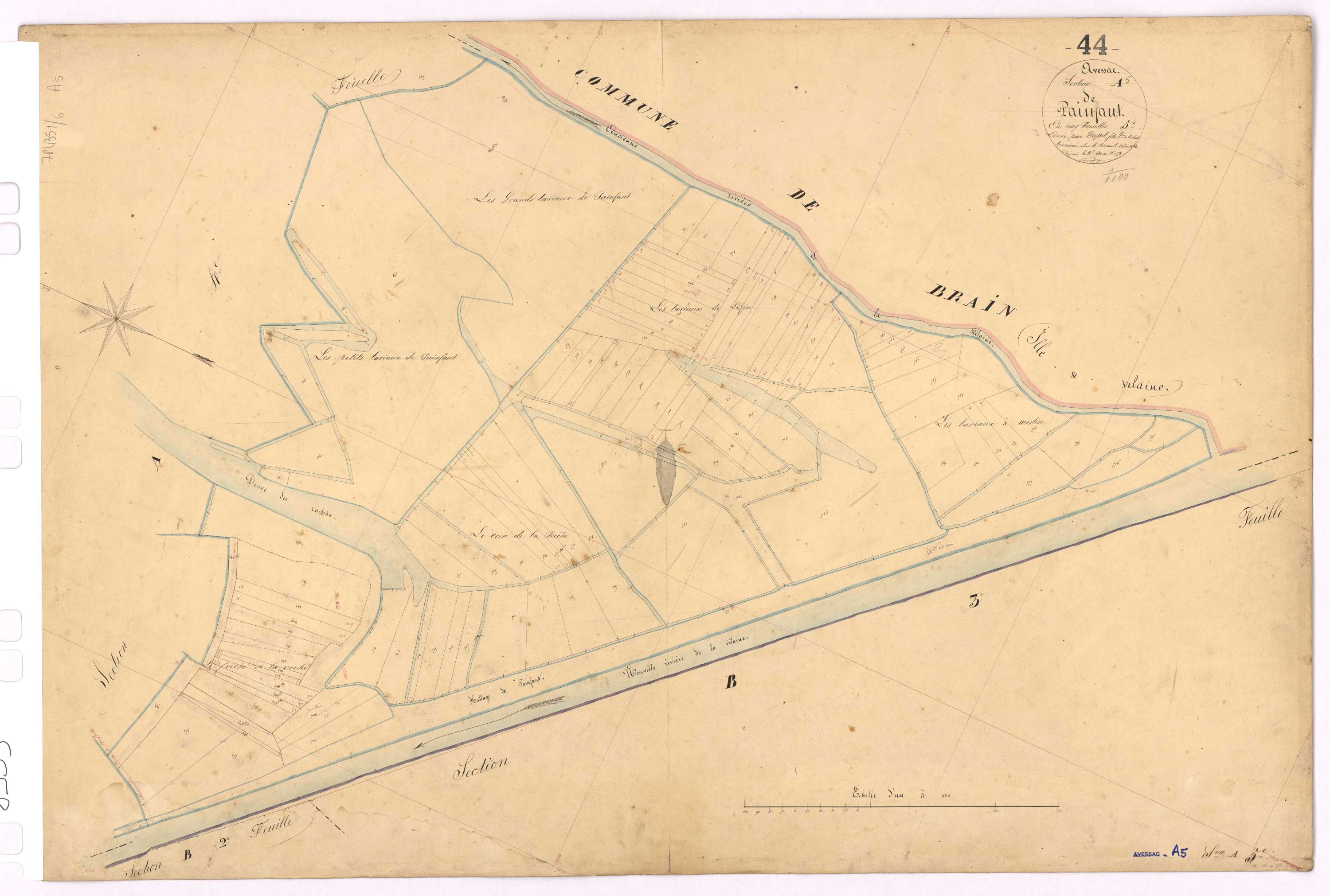 Avessac - Section A5 Painfaut (section de) ; 680-778