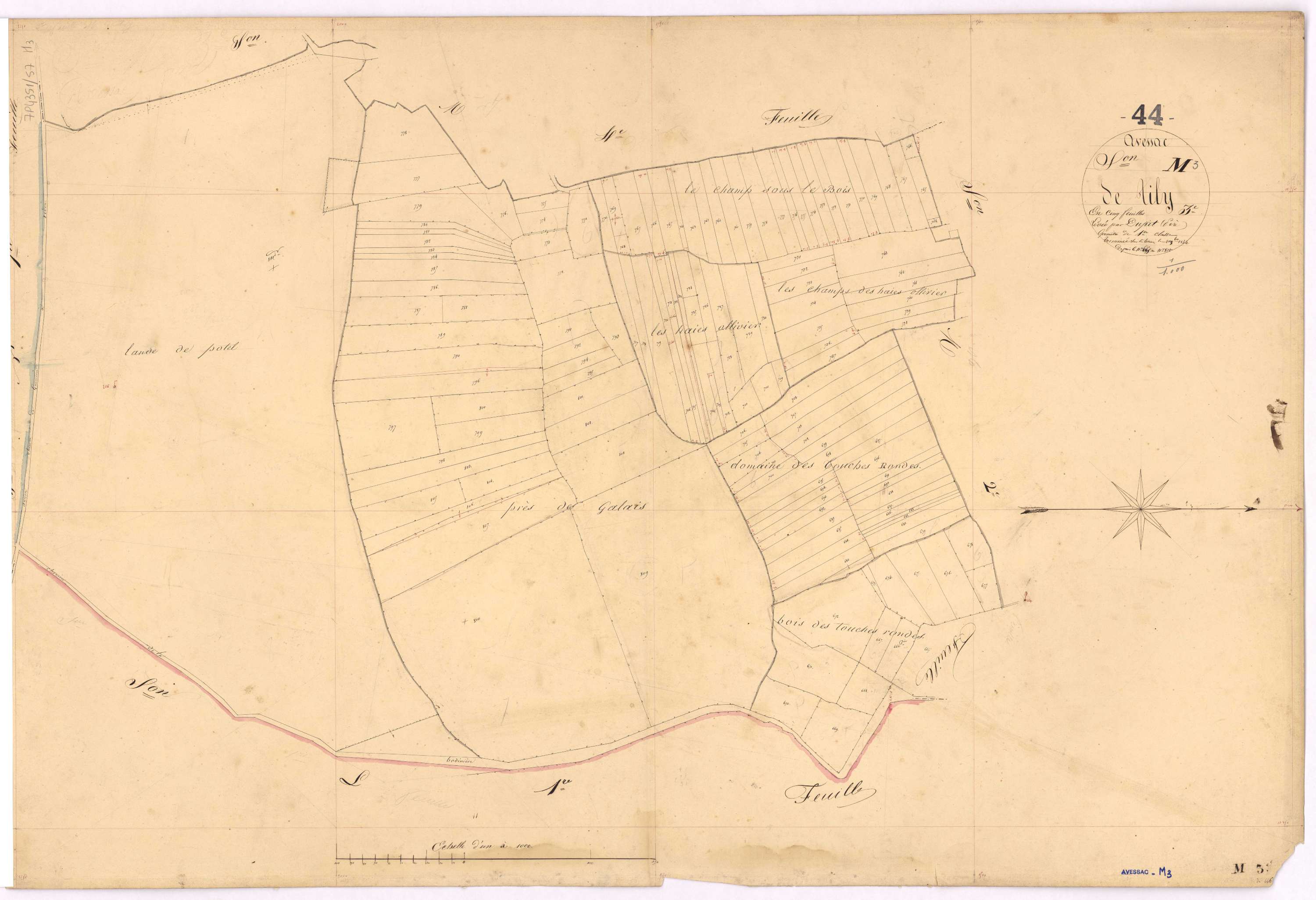 Avessac - Section M3 Tily (section du) ; 666-811