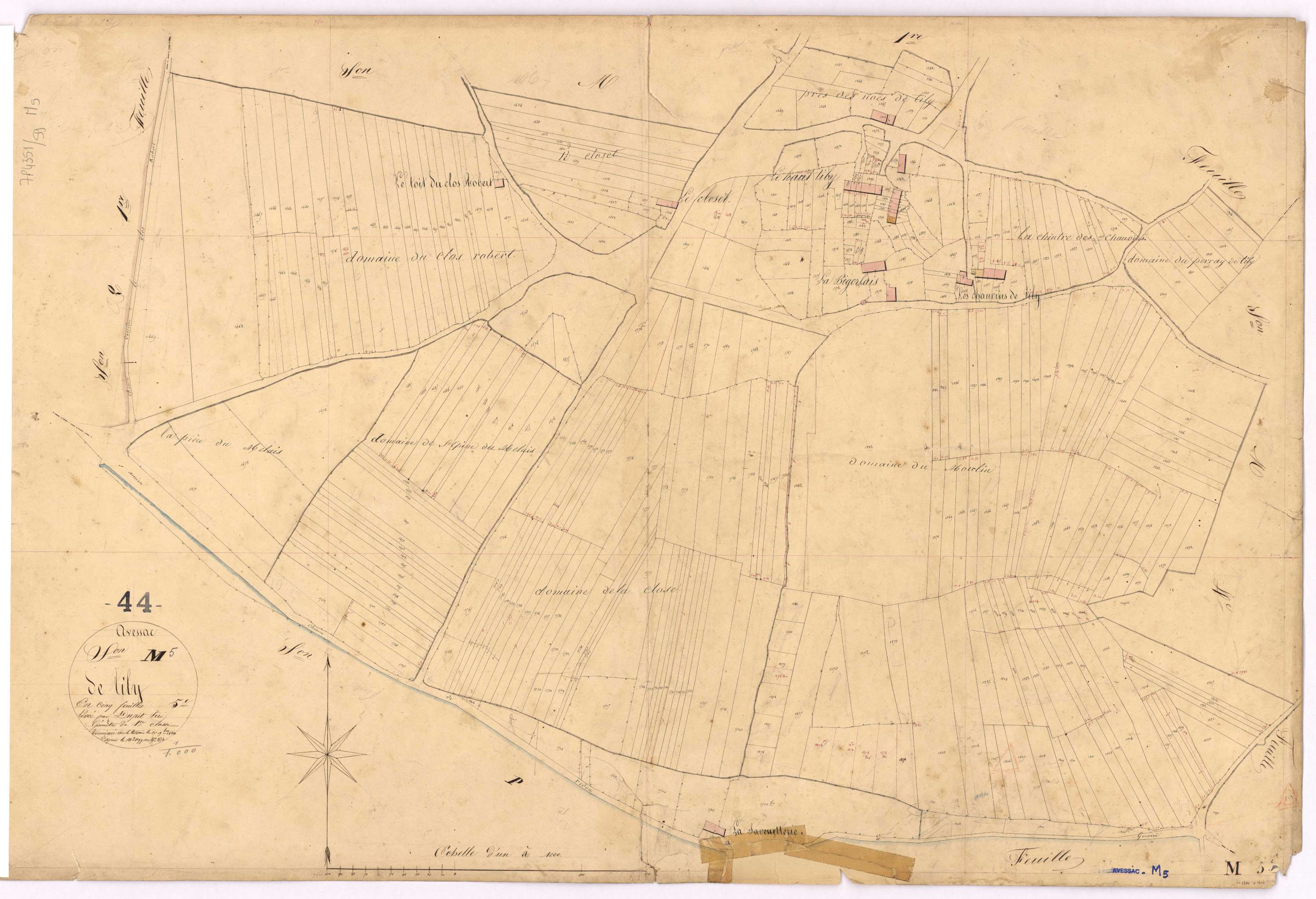 Avessac - Section M5 Tily (section du) ; 1200-1574