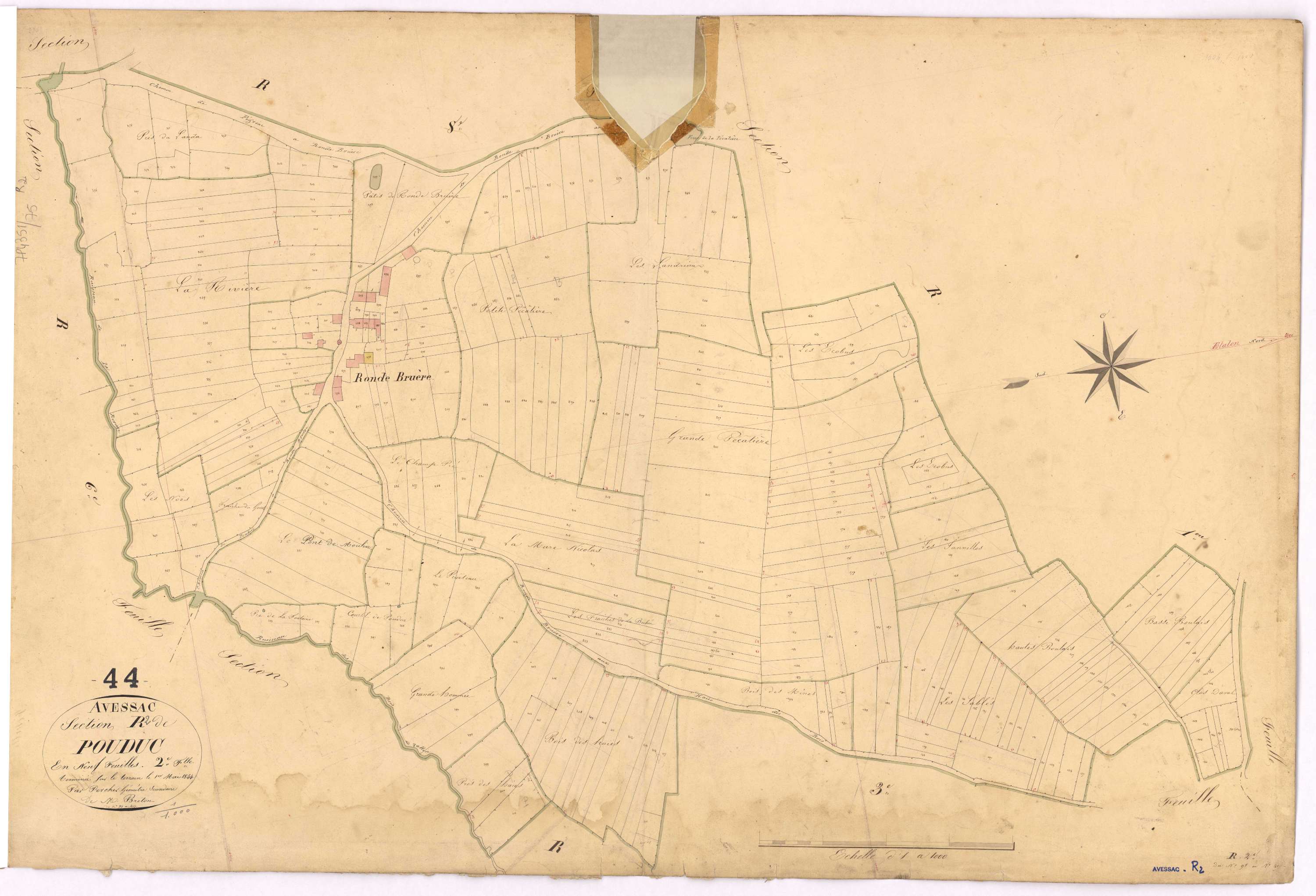Avessac - Section R2 Pouduc (section de) ; 98-417