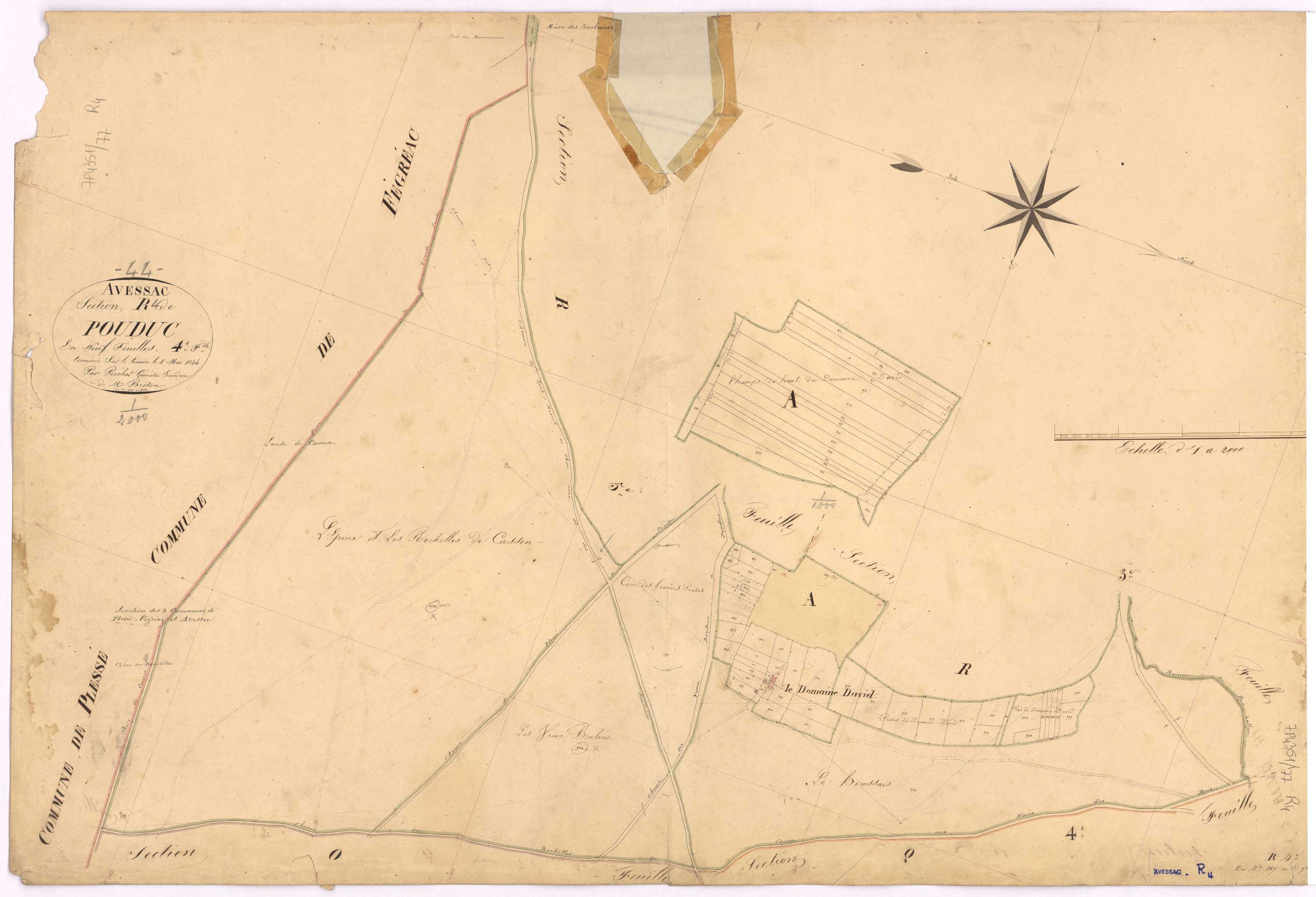 Avessac - Section R4 Pouduc (section de) ; 867-933