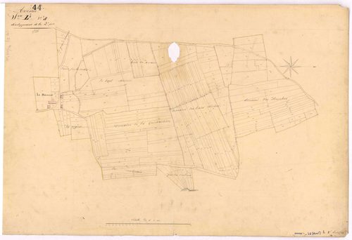Avessac - Section L2 (développement) Carmagois (section de) ; 122-455 ; développement du village du Houssais et de diverses parcelles