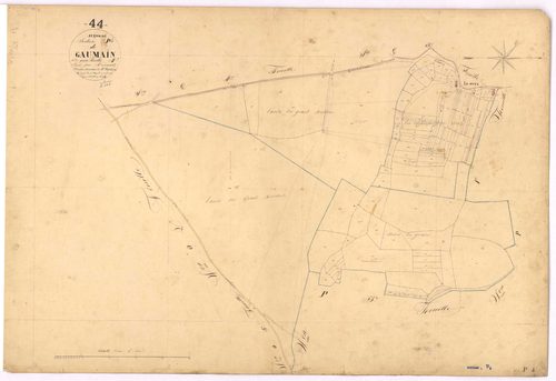 Avessac - Section P4 Gaumain (section de) ; 813-914