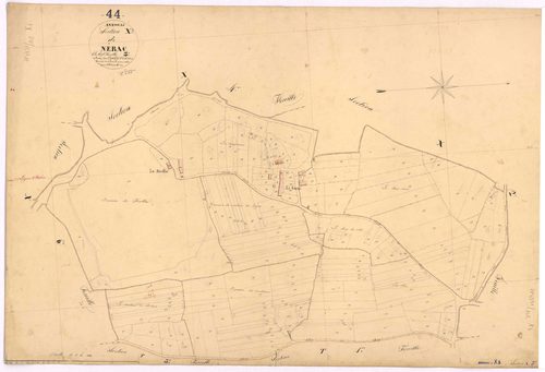 Avessac - Section X3 Nérac (section de) ; 205-408