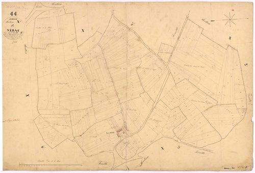 Avessac - Section X4 Nérac (section de) ; 408-717
