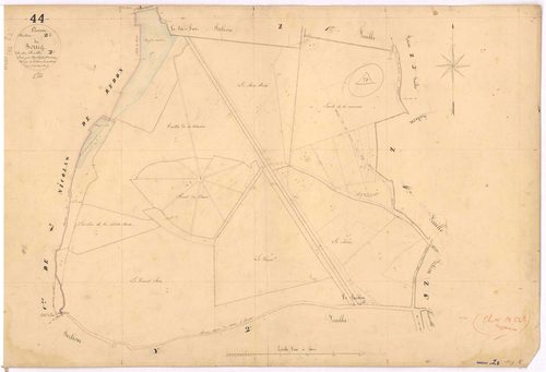 Avessac - Section Z2 Bourg (section du) ; 25-58