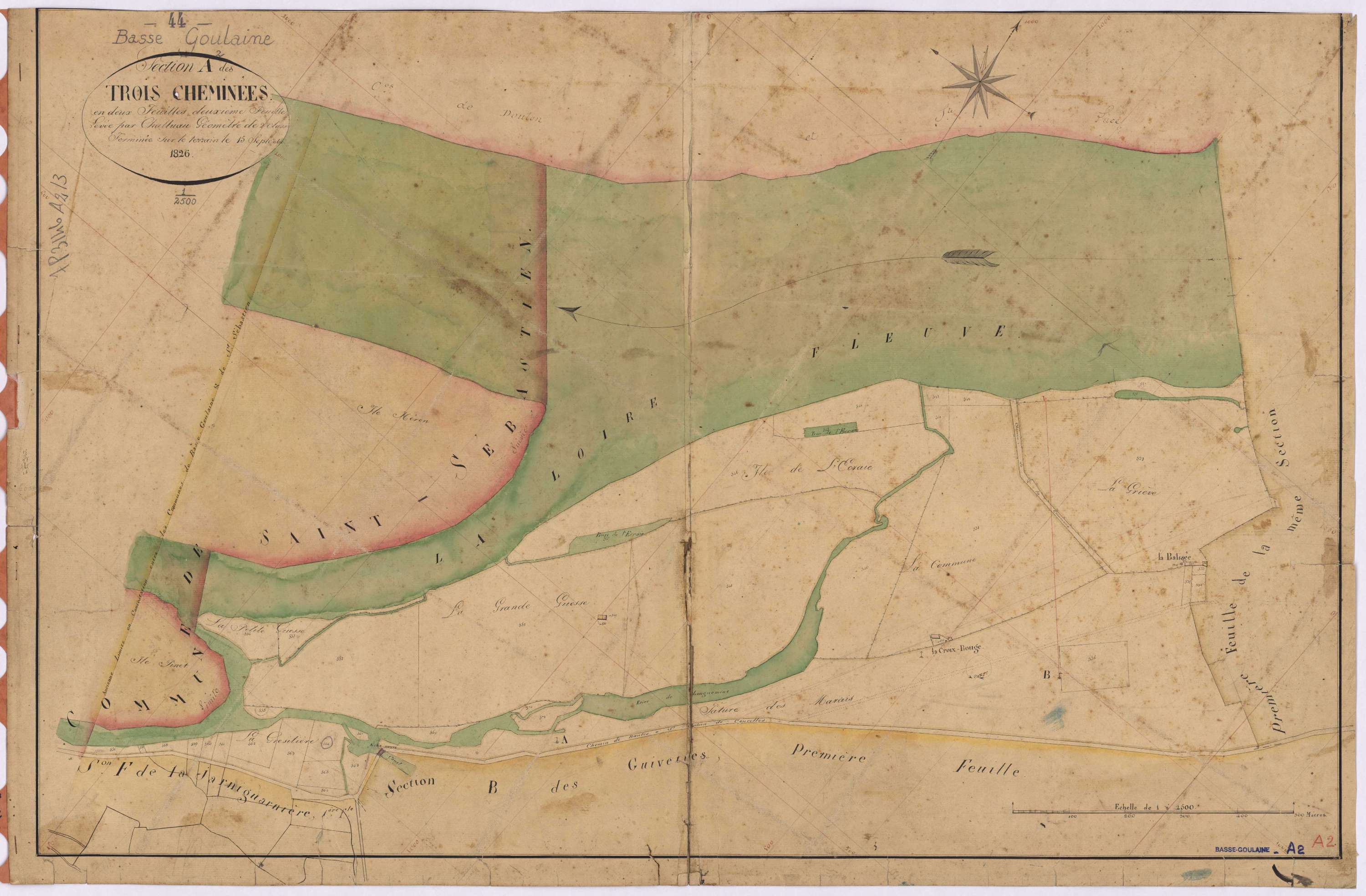 Basse-Goulaine - Section A2 Trois-Cheminées (section des)