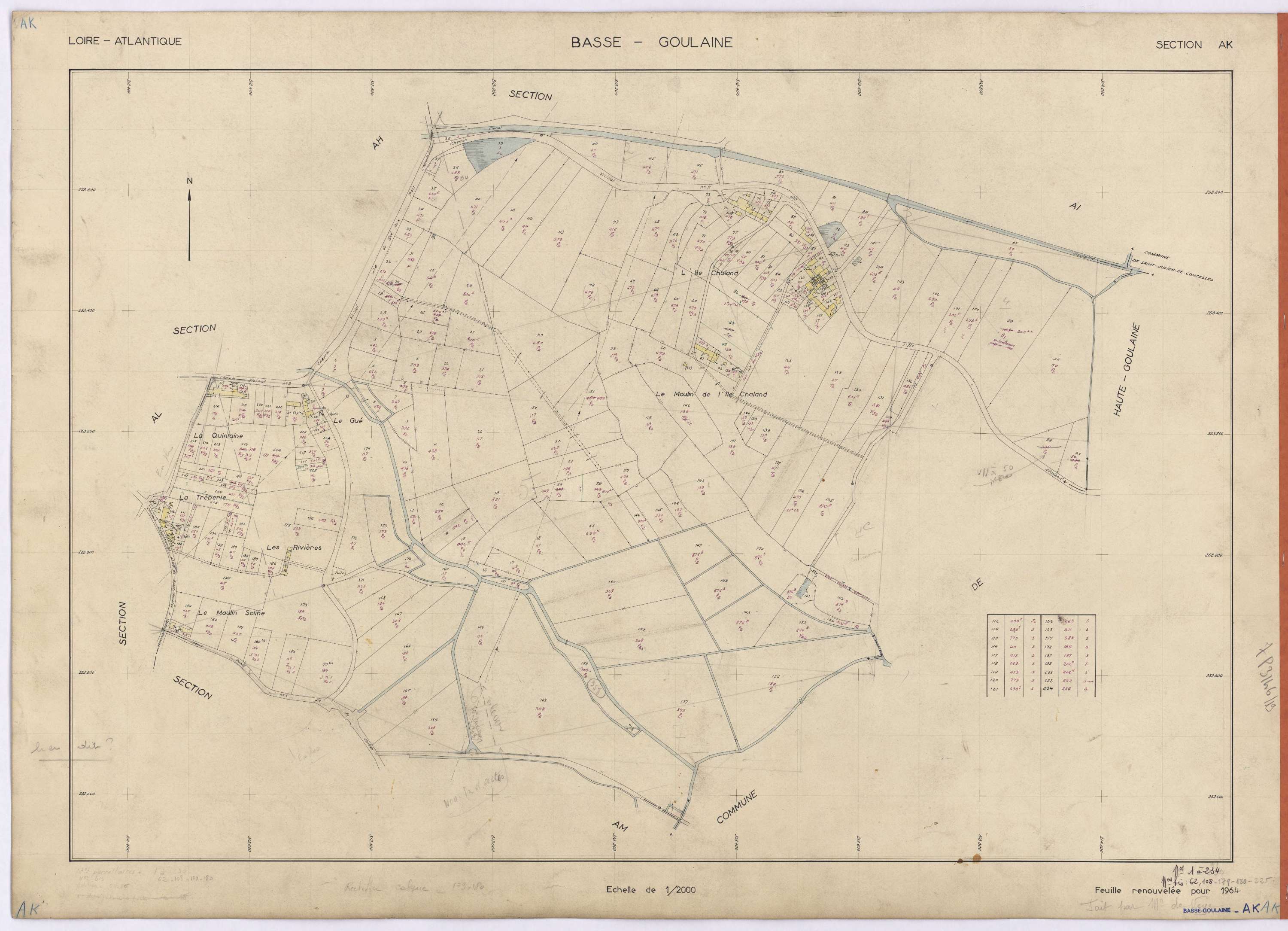 Basse-Goulaine - Section AK 1-234