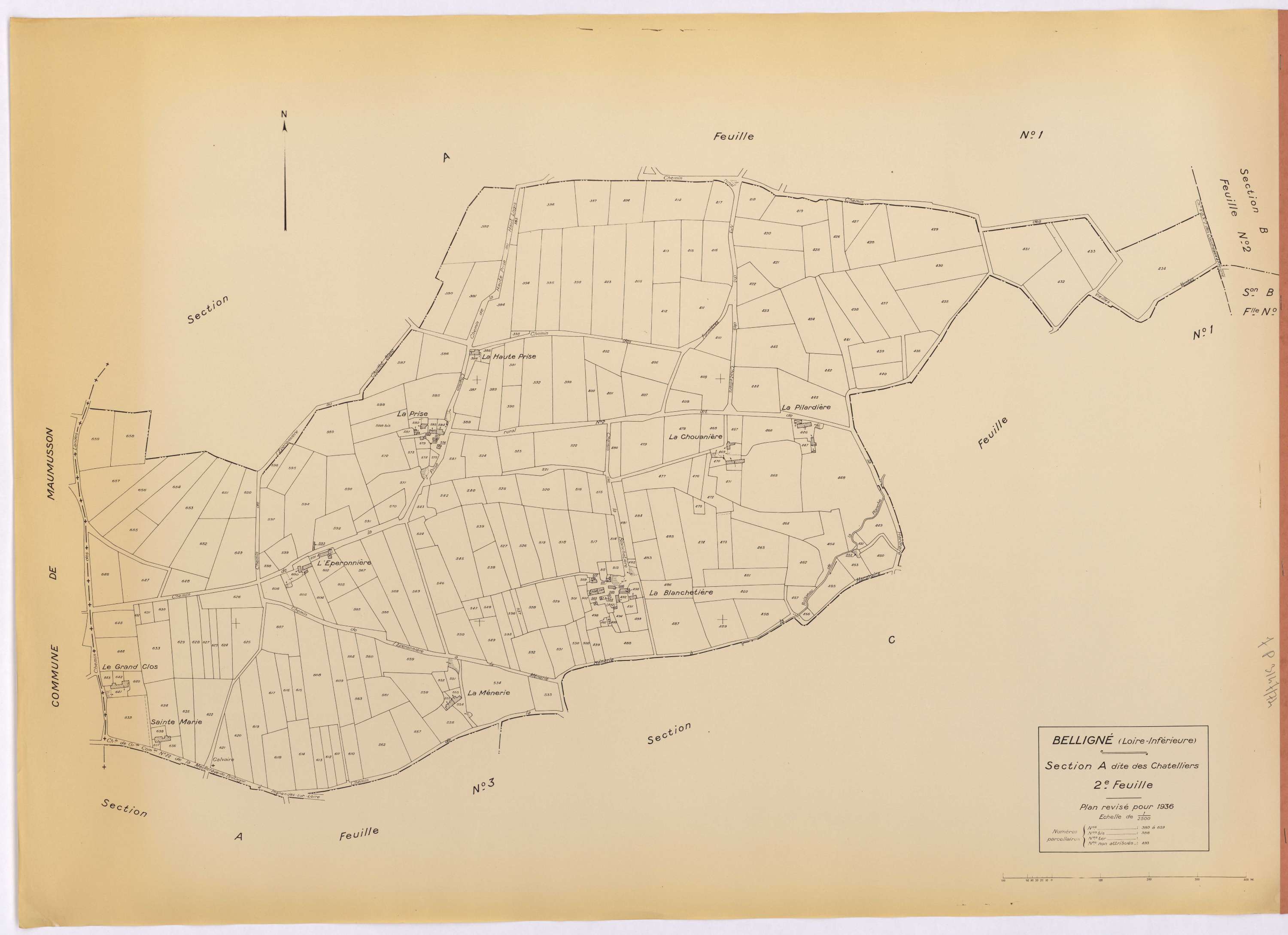 Belligné - Section A2 380-659