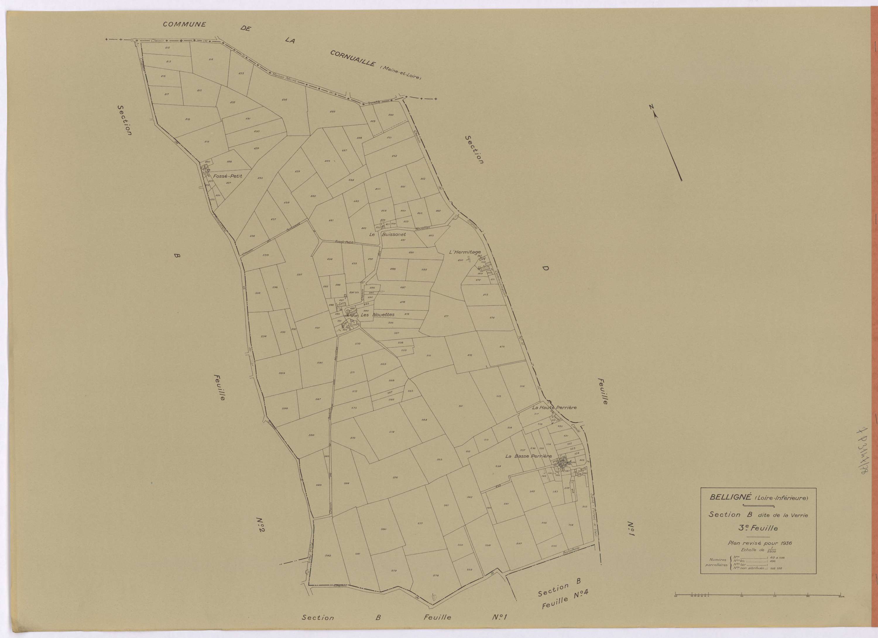 Belligné - Section B3 412-598