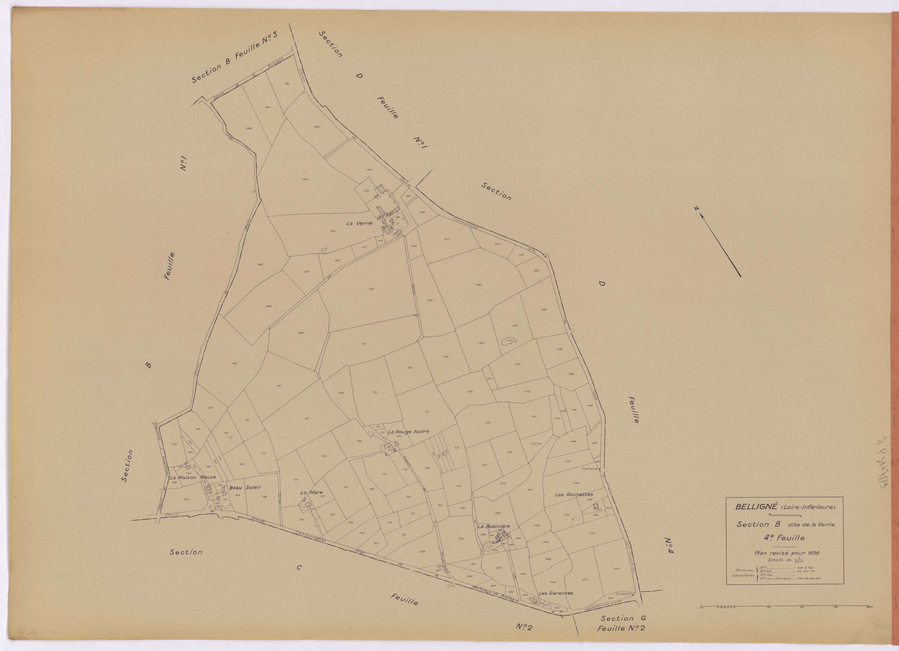 Belligné - Section B4 599-762