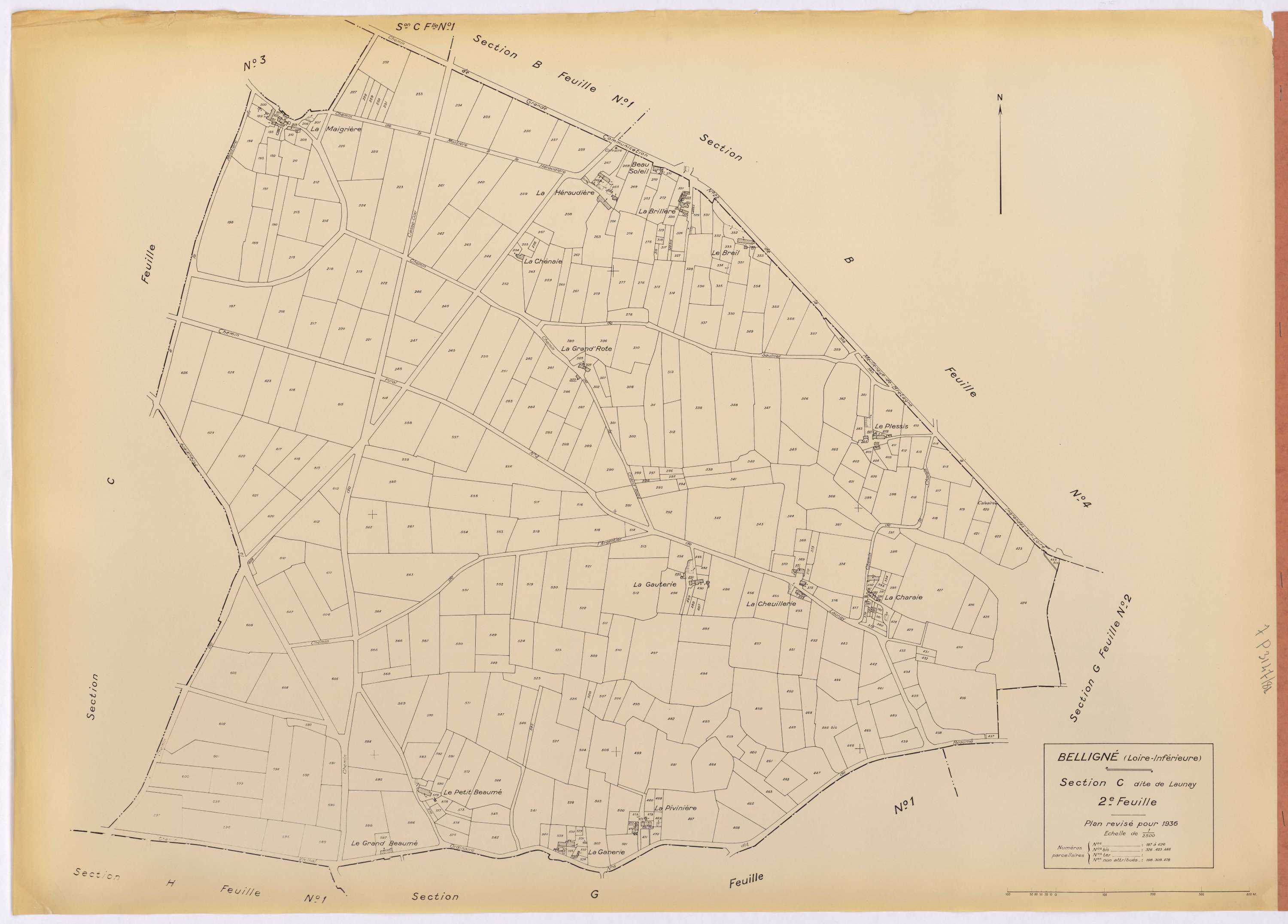 Belligné - Section C2 187-626