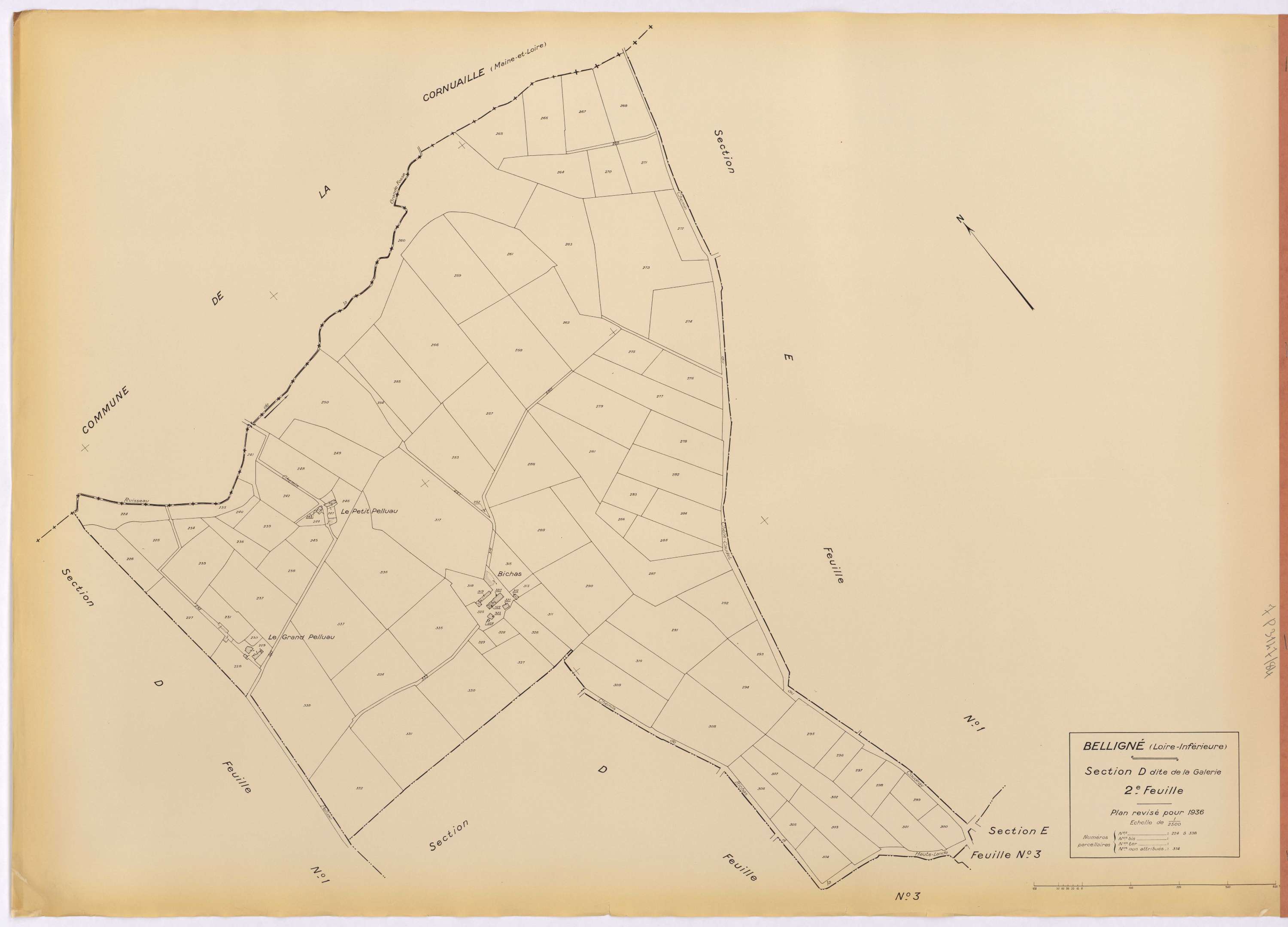Belligné - Section D2 224-338