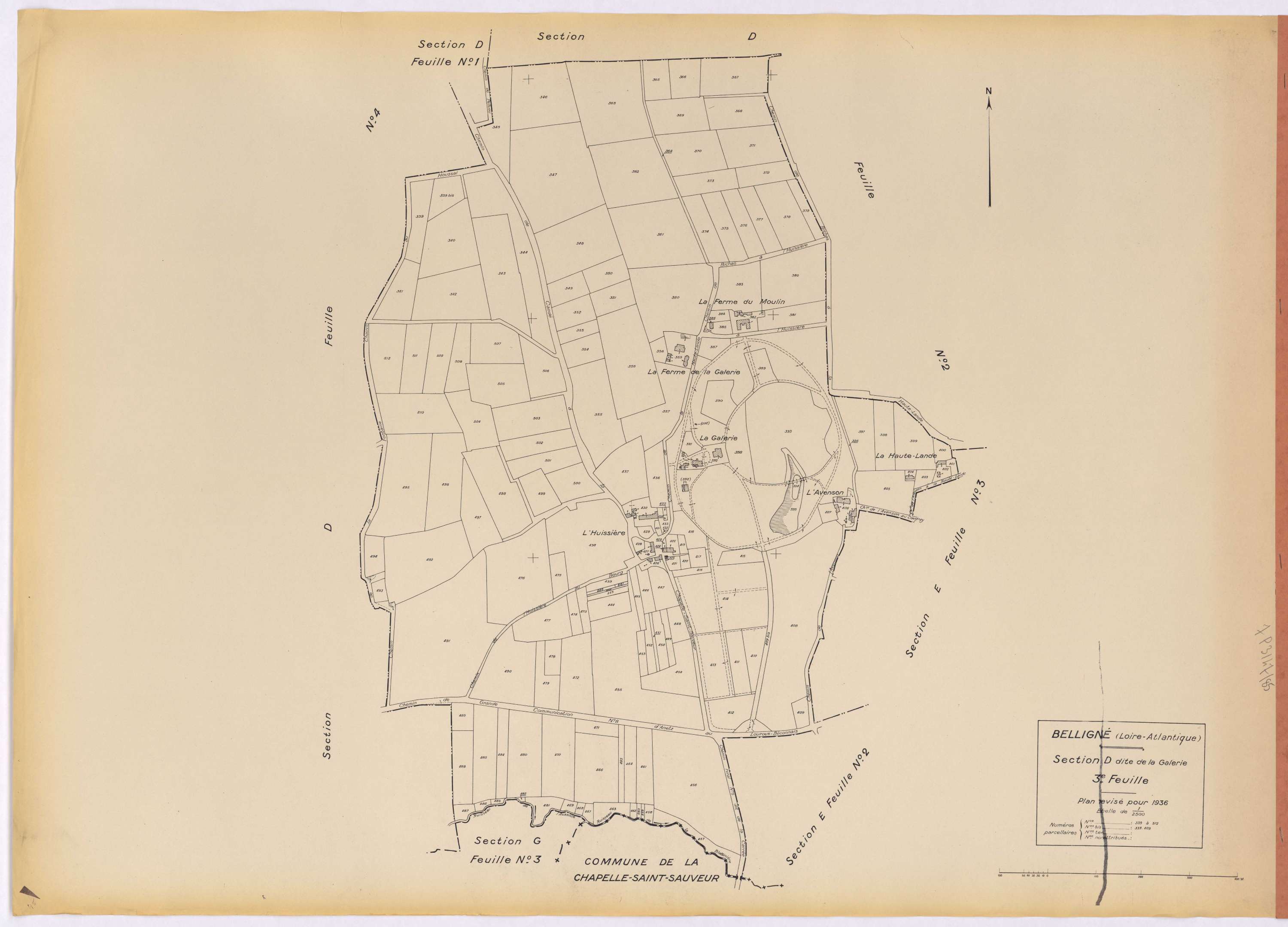 Belligné - Section D3 339-512