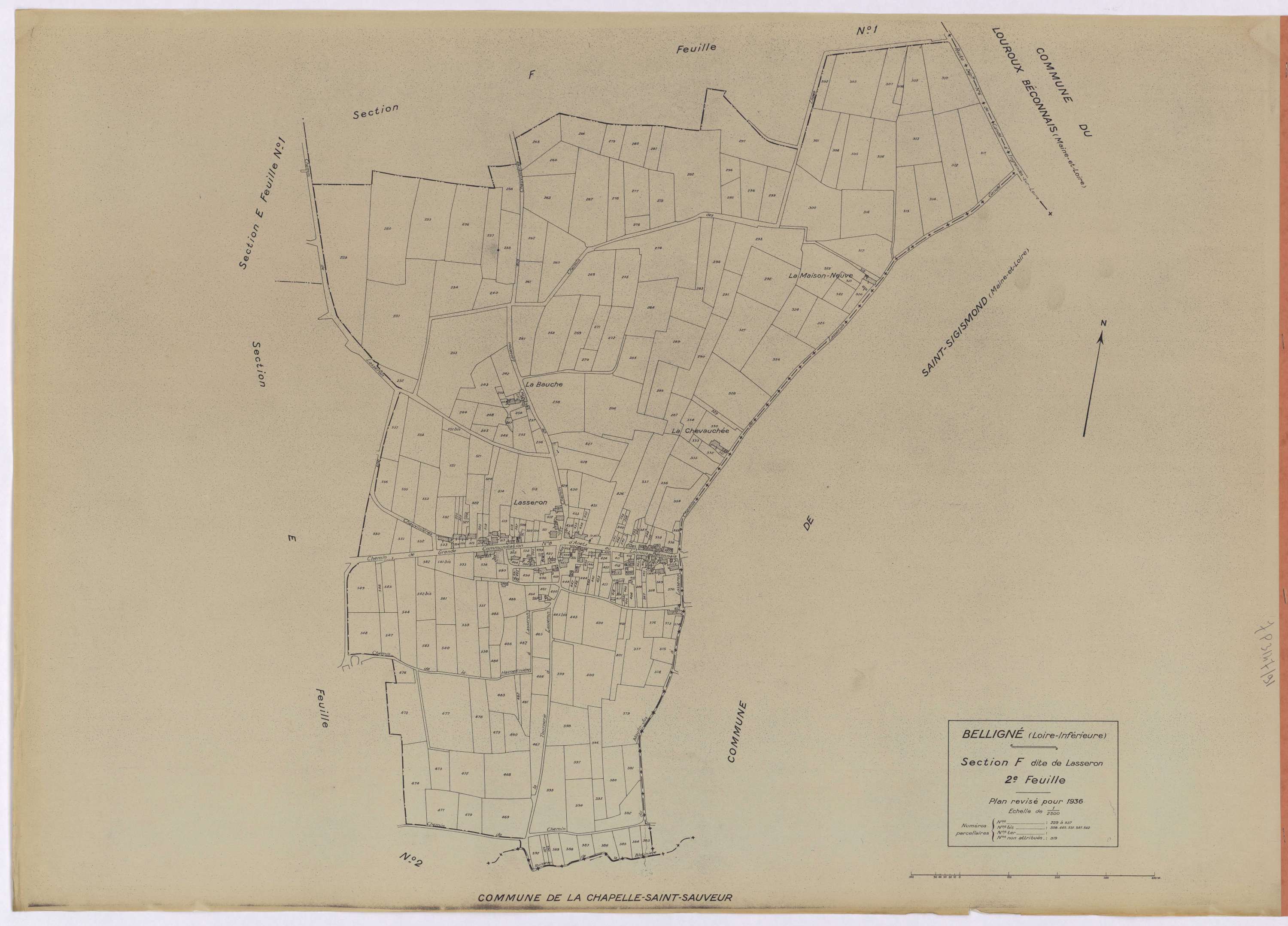 Belligné - Section F2 229-557