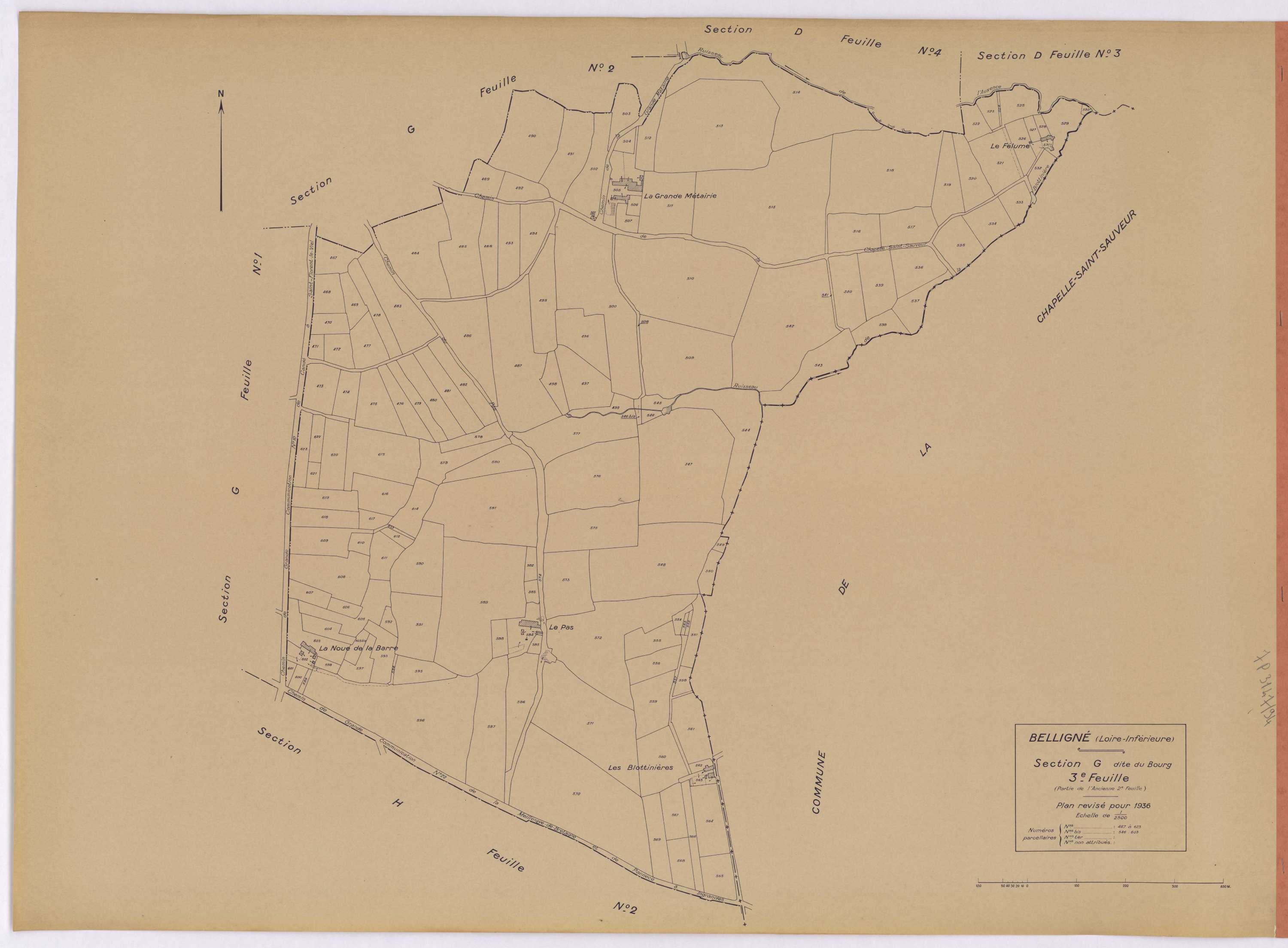 Belligné - Section G3 467-623
