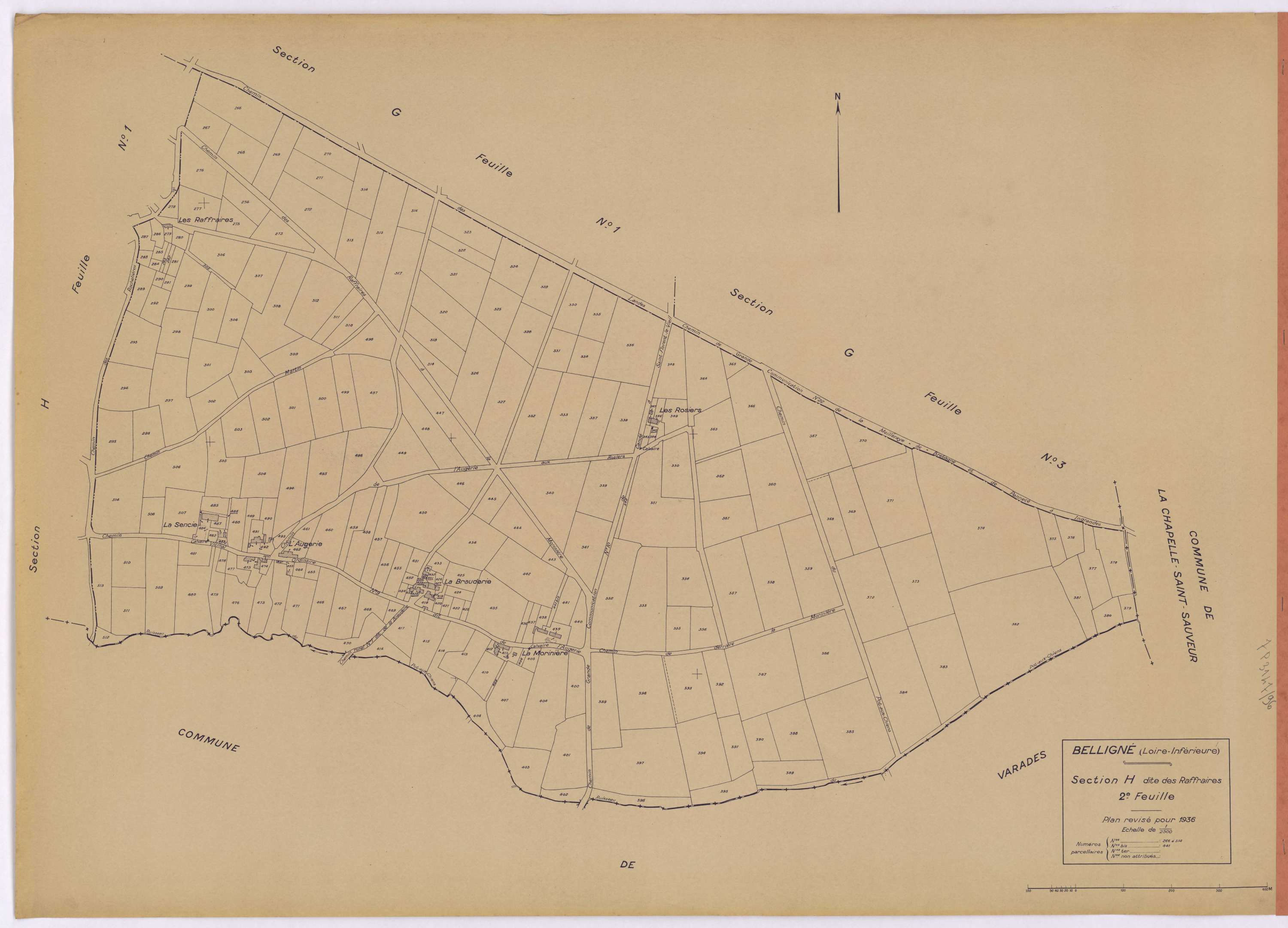 Belligné - Section H2 266-514