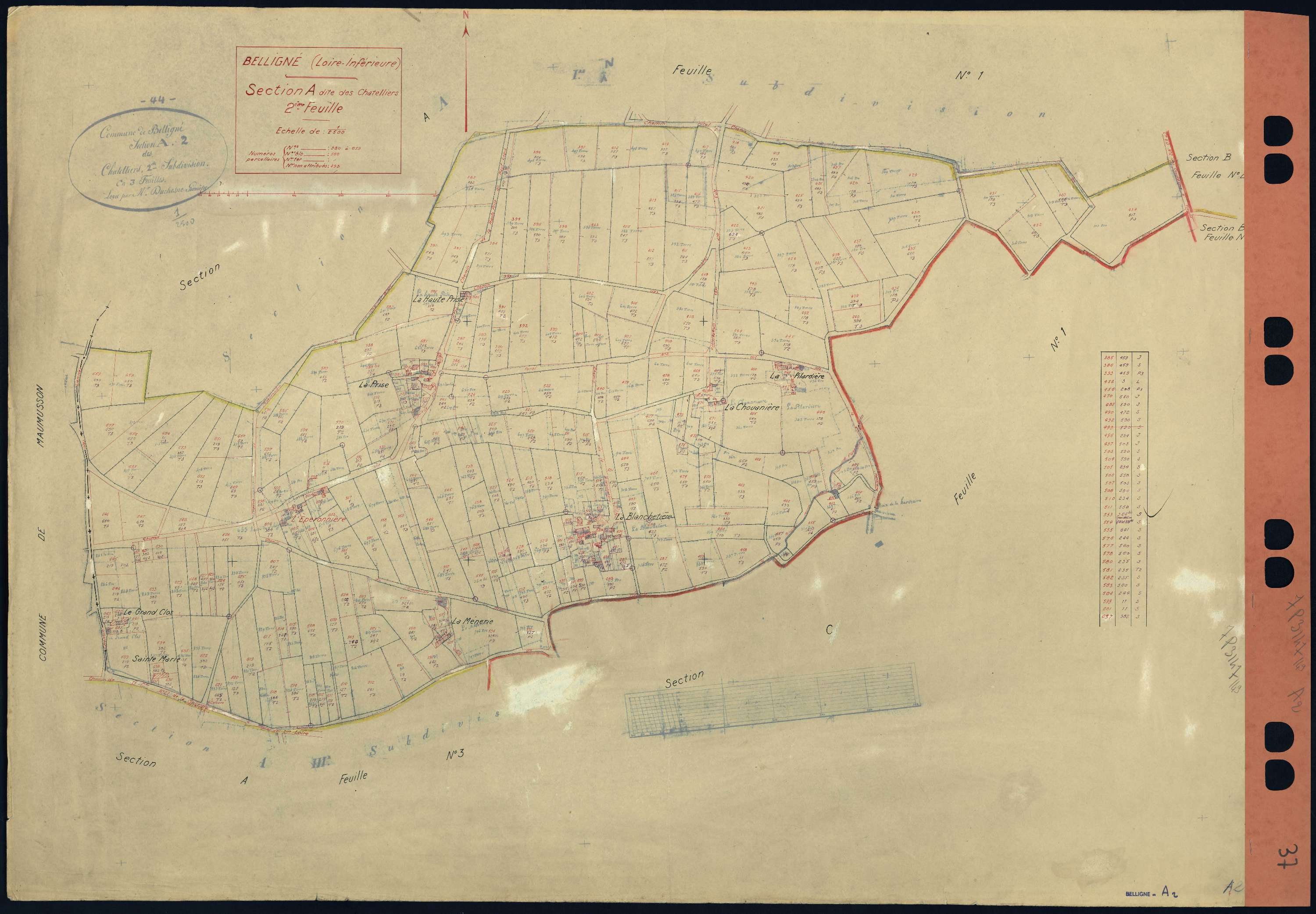 Belligné - Section A2 380-659