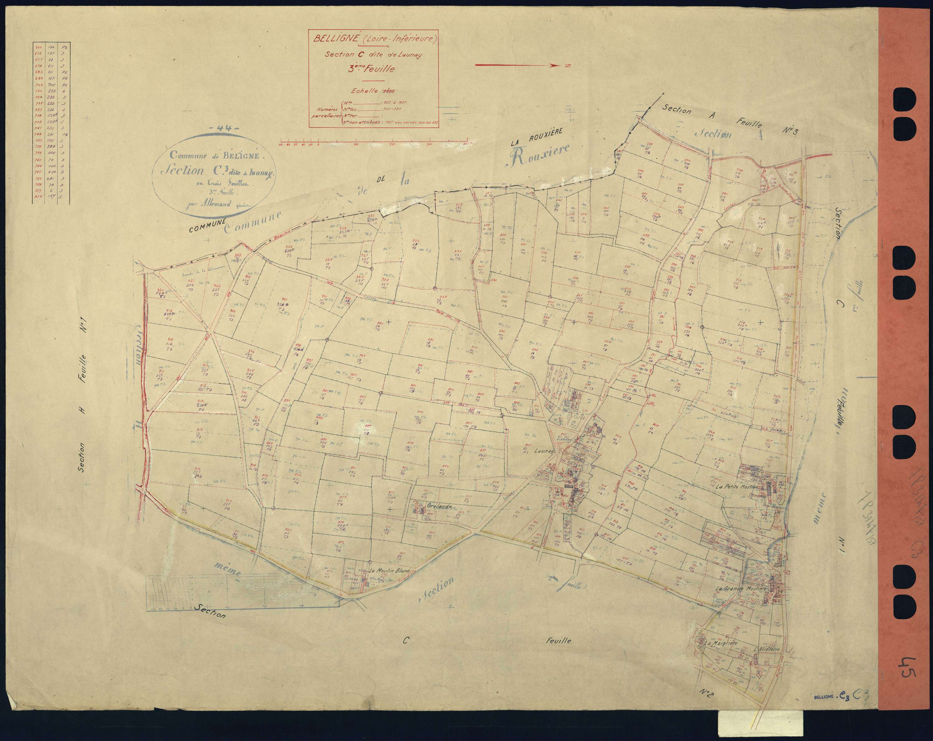 Belligné - Section C3 627-937