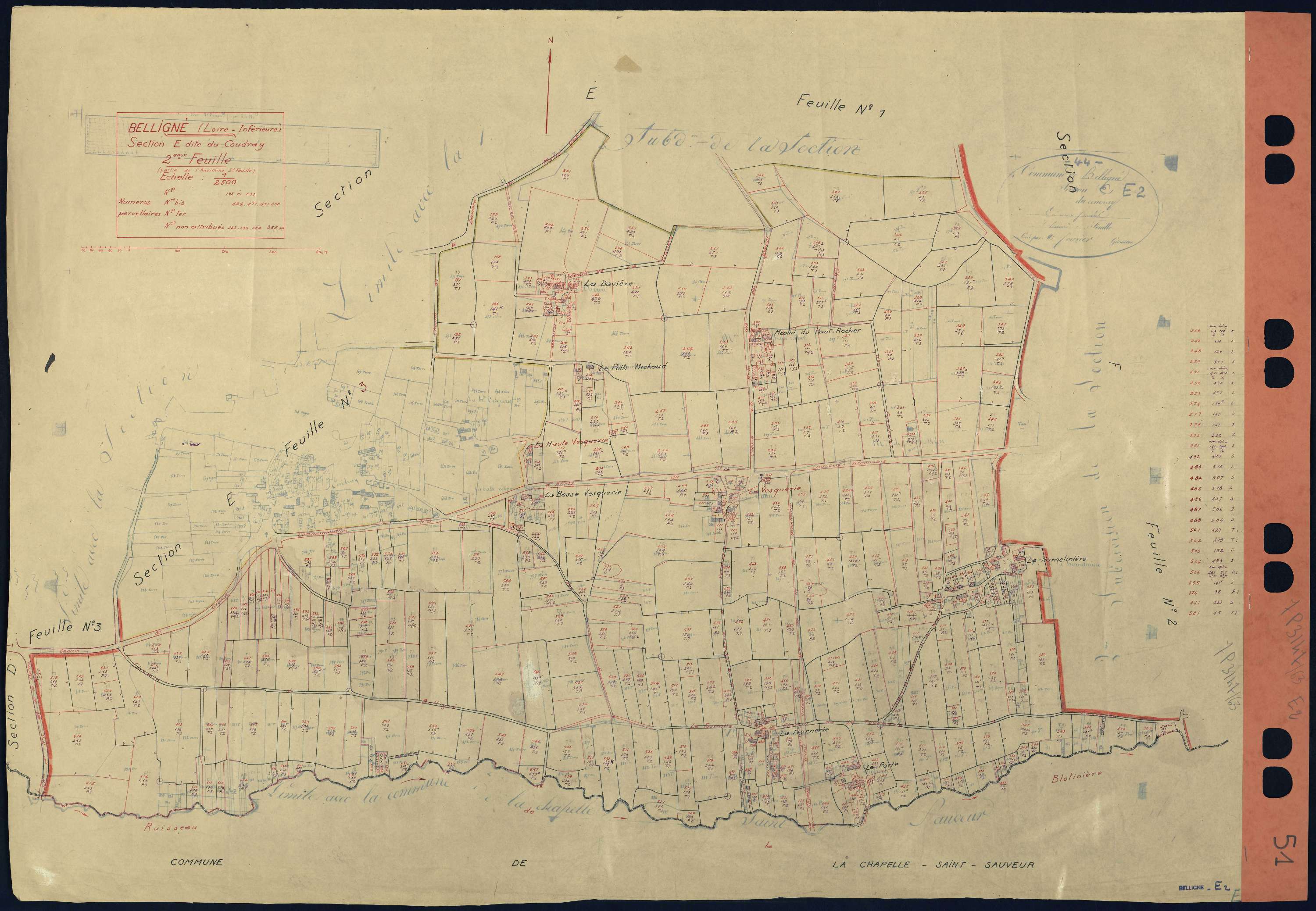 Belligné - Section E2 195-633